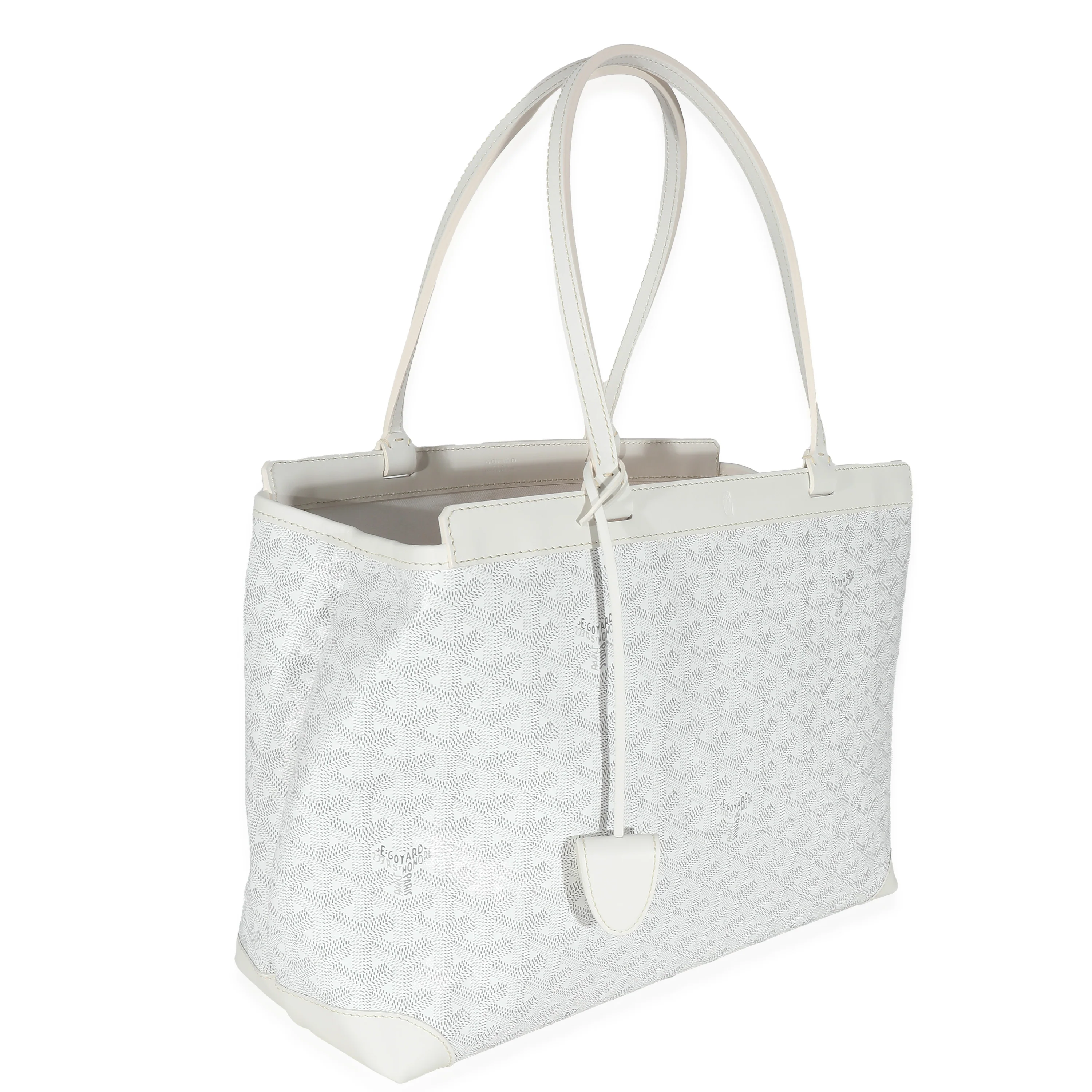 Goyard Blanc Goyardine Canvas Bellechasse PM - Image 3