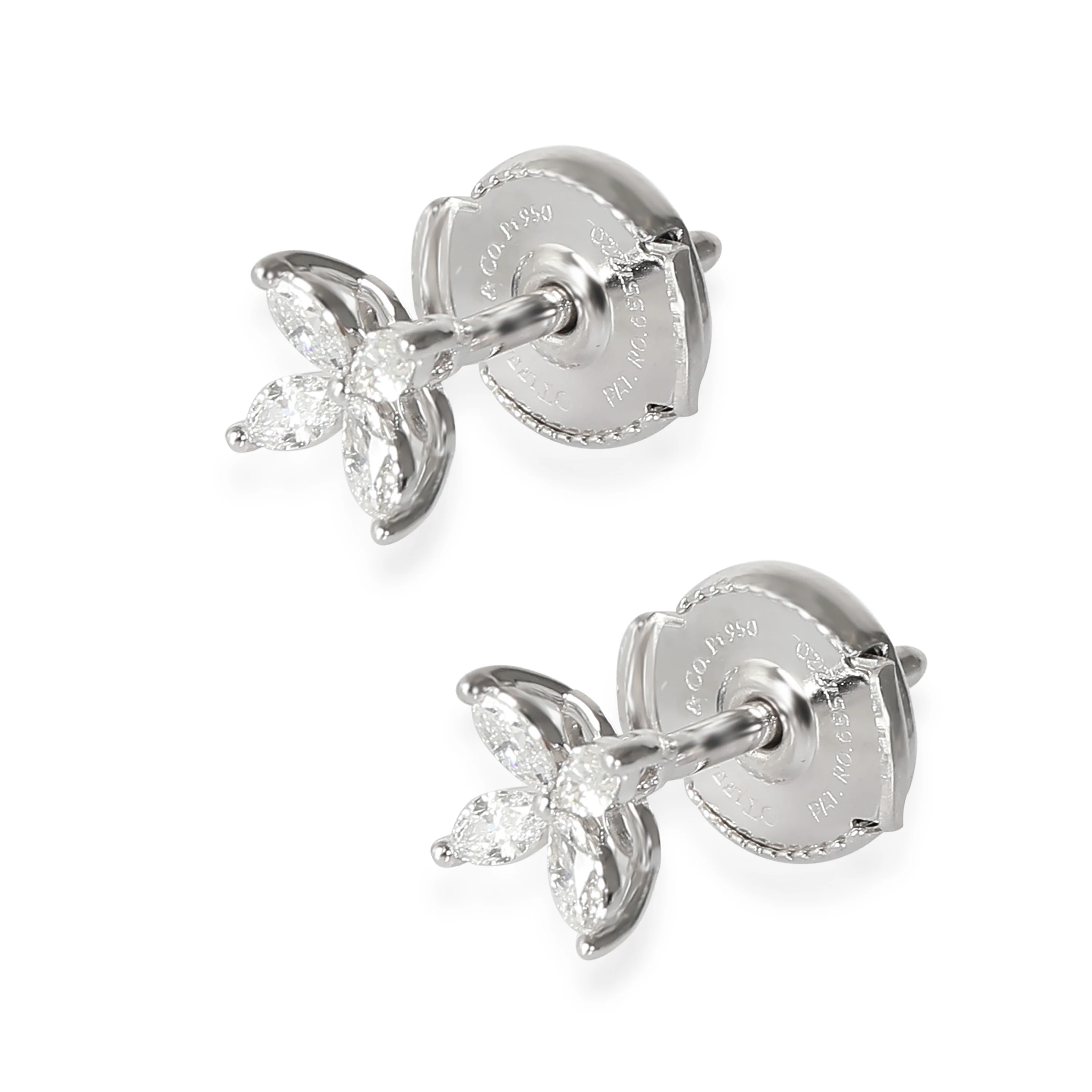 Tiffany Victoria® Mini Stud Earrings in Platinum 0.19 CTW - Image 2