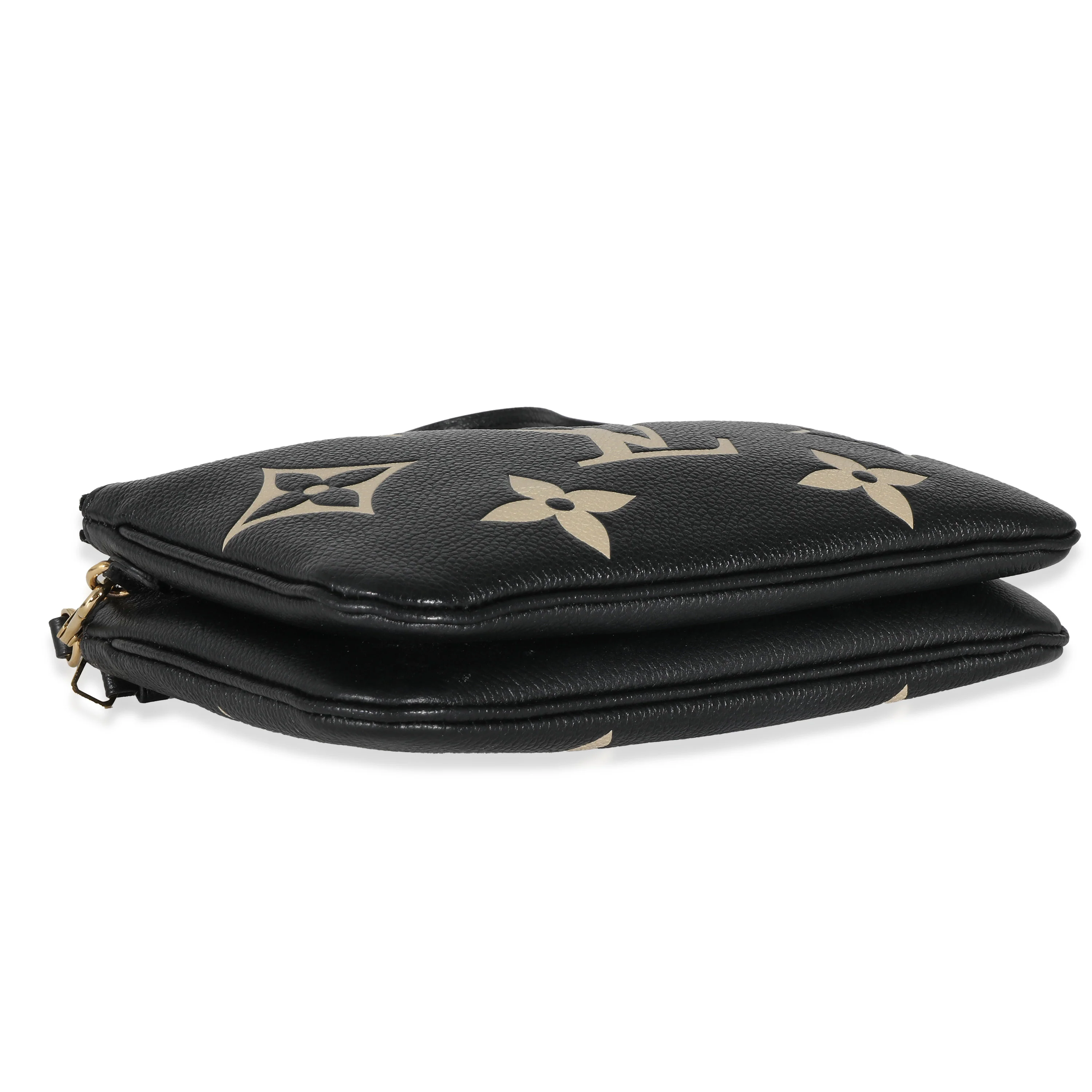 Black Beige Giant Monogram Empreinte Double Zip Pochette - Image 6