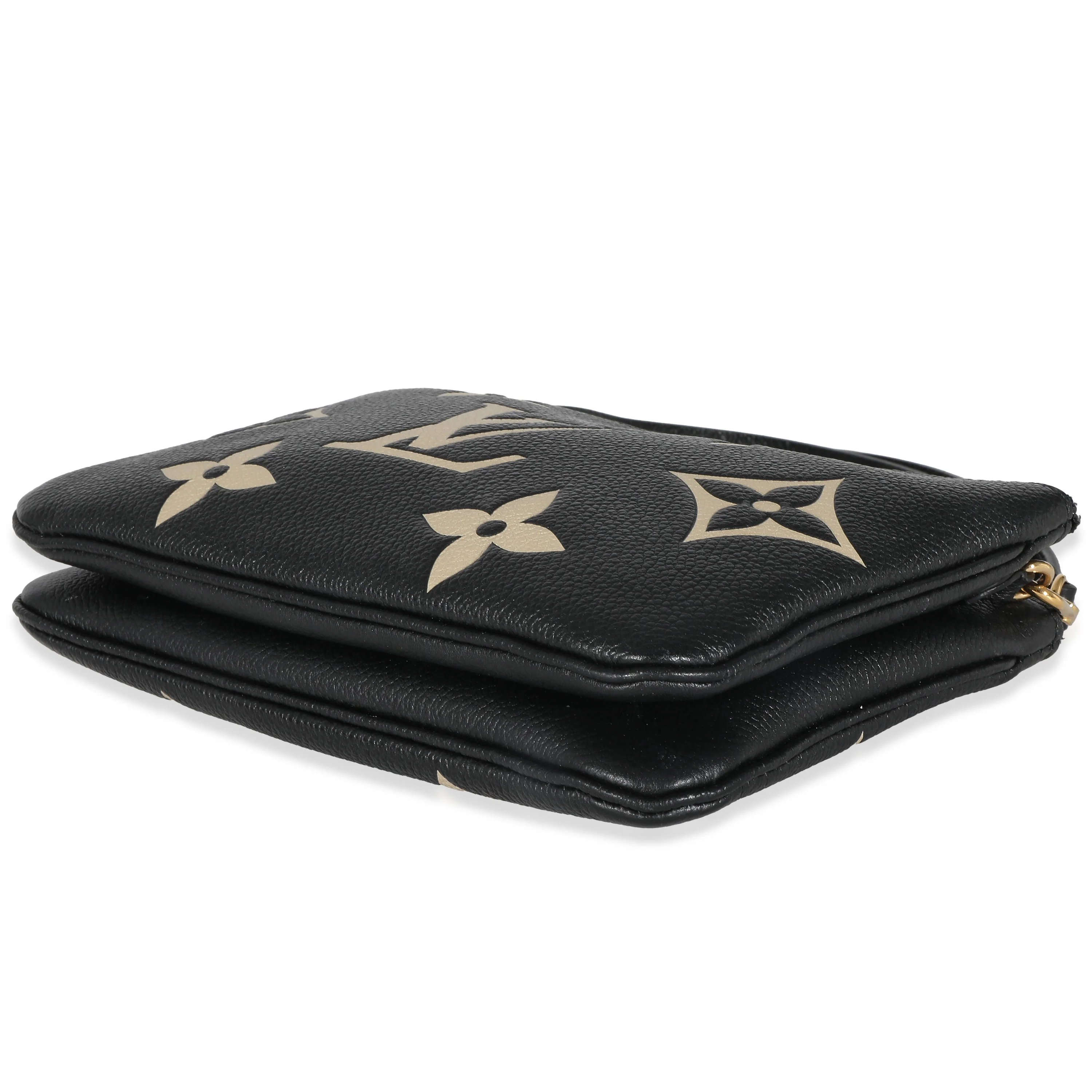 Black Beige Giant Monogram Empreinte Double Zip Pochette - Image 7