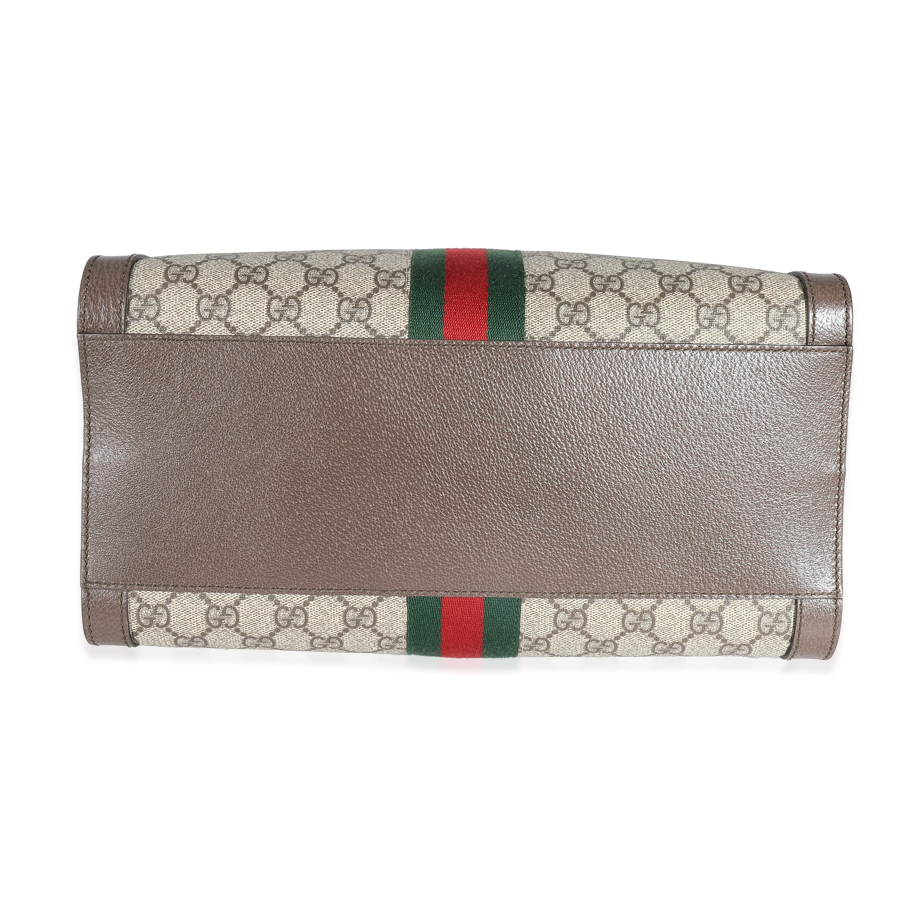 Gucci Beige GG Supreme Ophidia Medium Tote Bag - Image 6