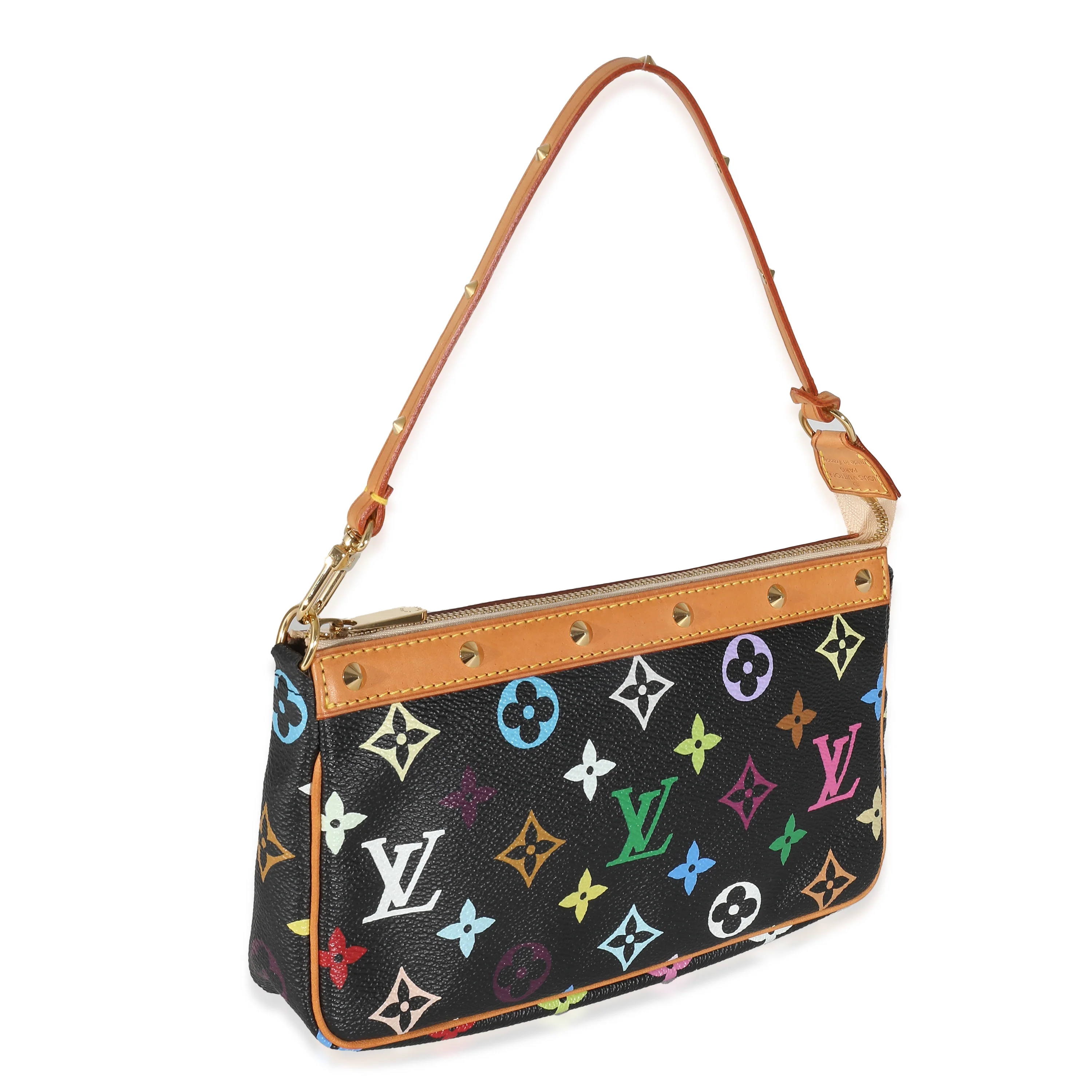 Black Monogram Multicolor Canvas Pochette Accessoires - Image 3
