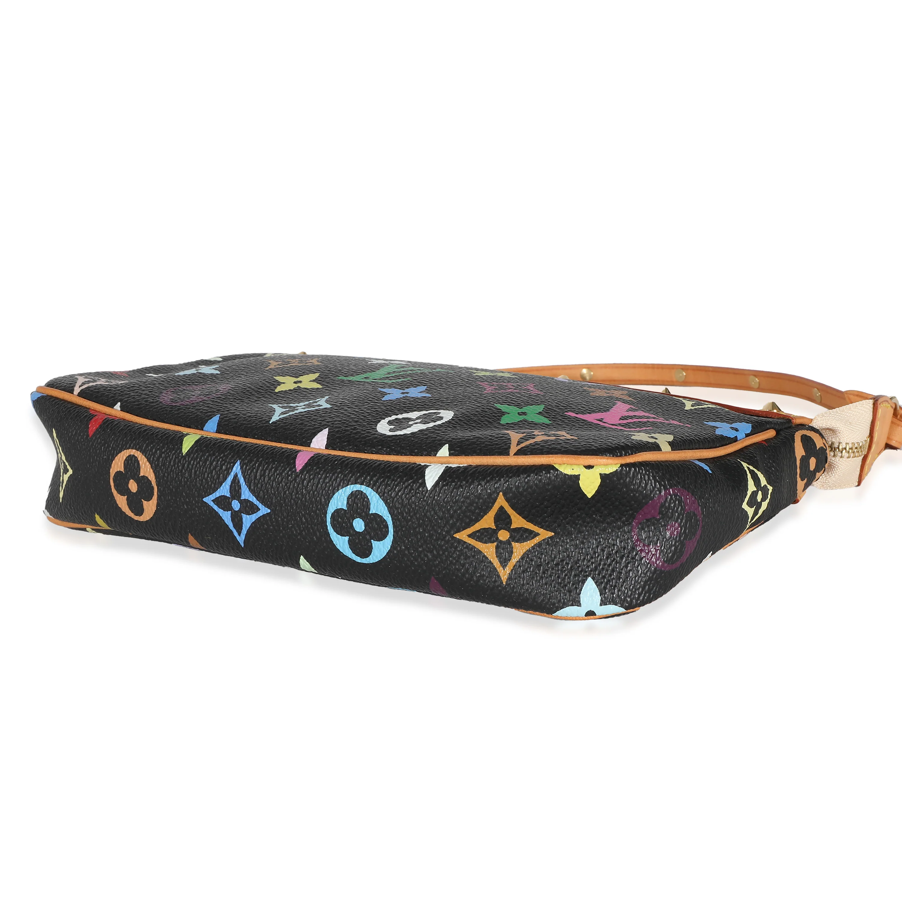 Black Monogram Multicolor Canvas Pochette Accessoires - Image 6