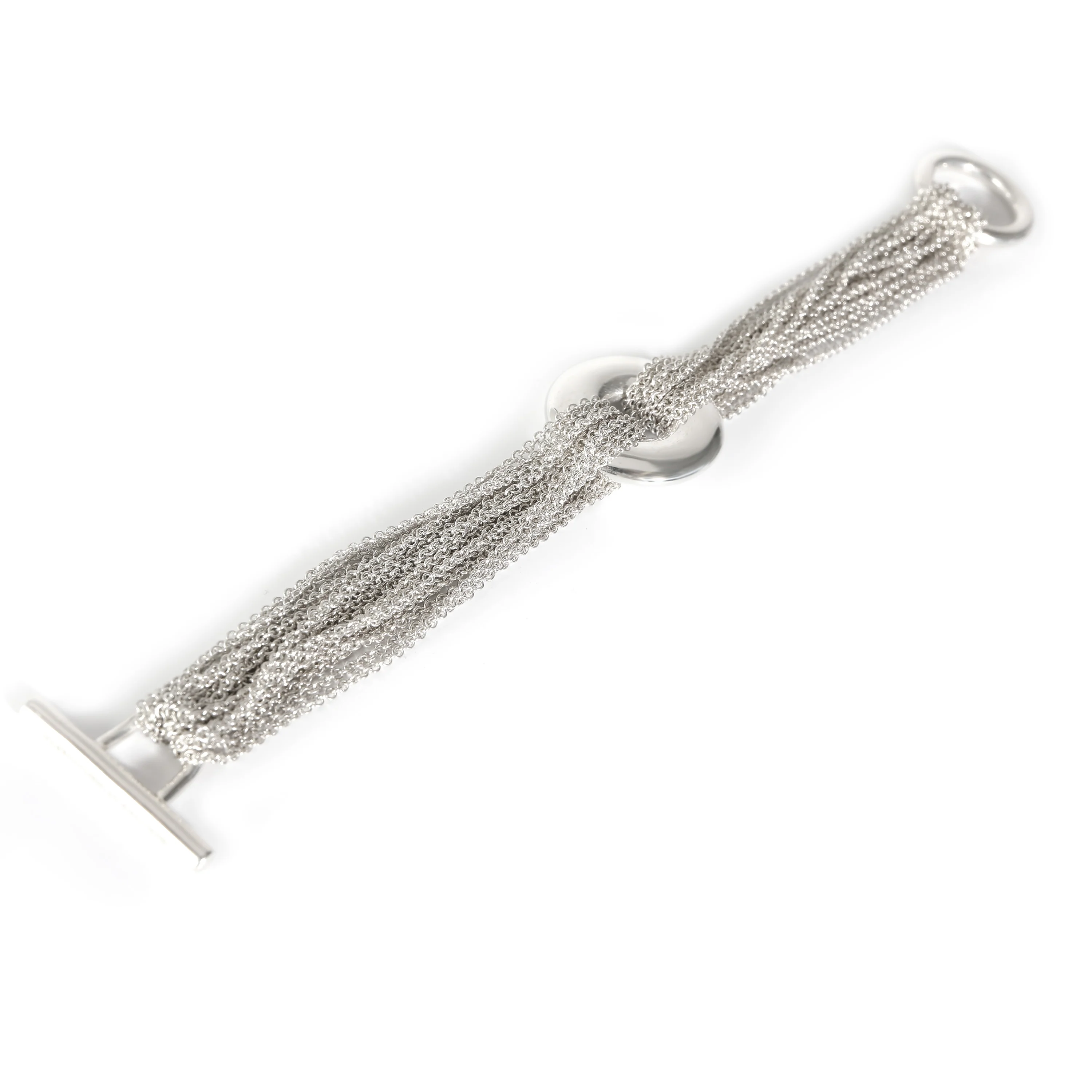 Multi-Strand Bracelet in Sterling Silver with Toggle Clasp - Image 2