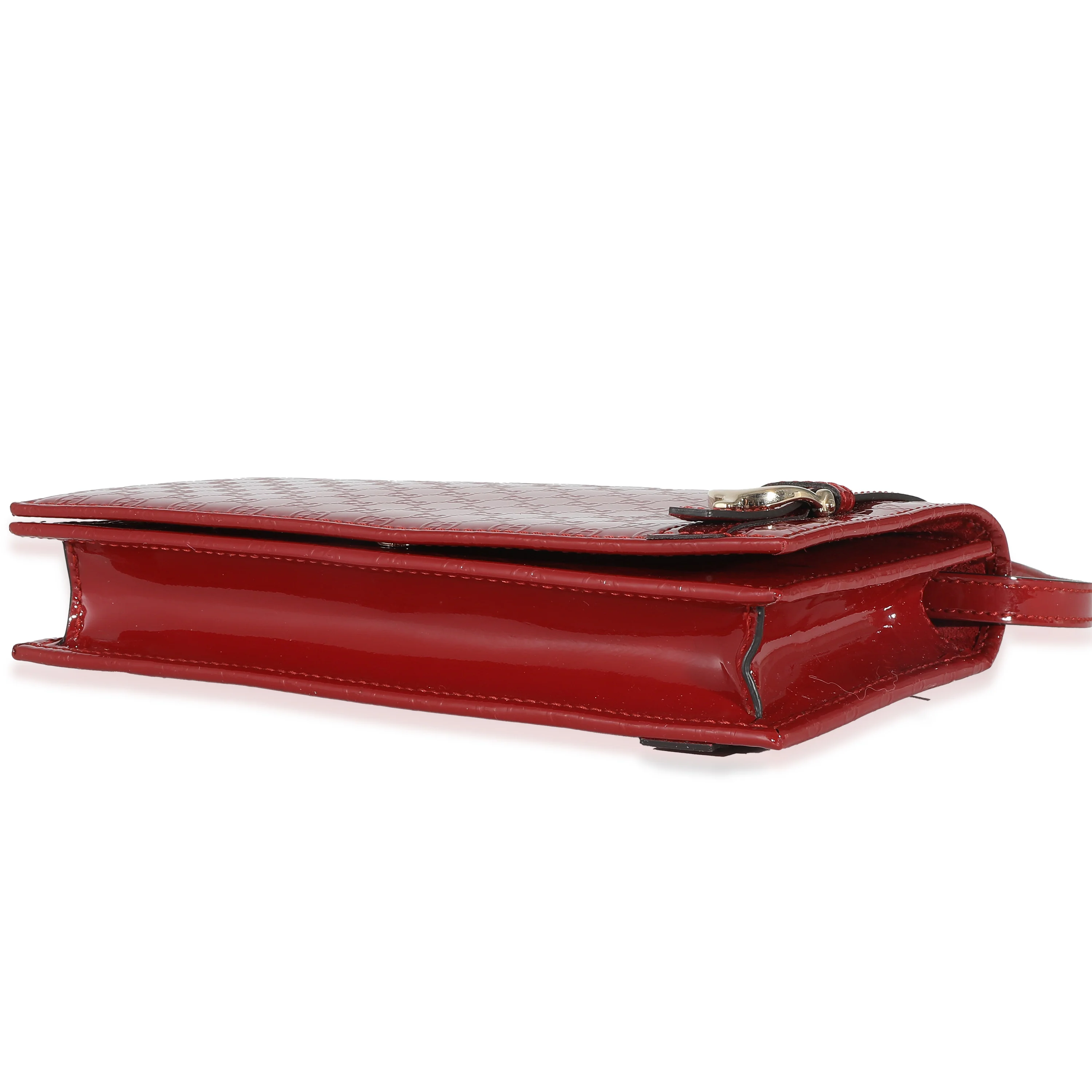 Red Patent Microguccissima Nice Wallet On Strap - Image 6