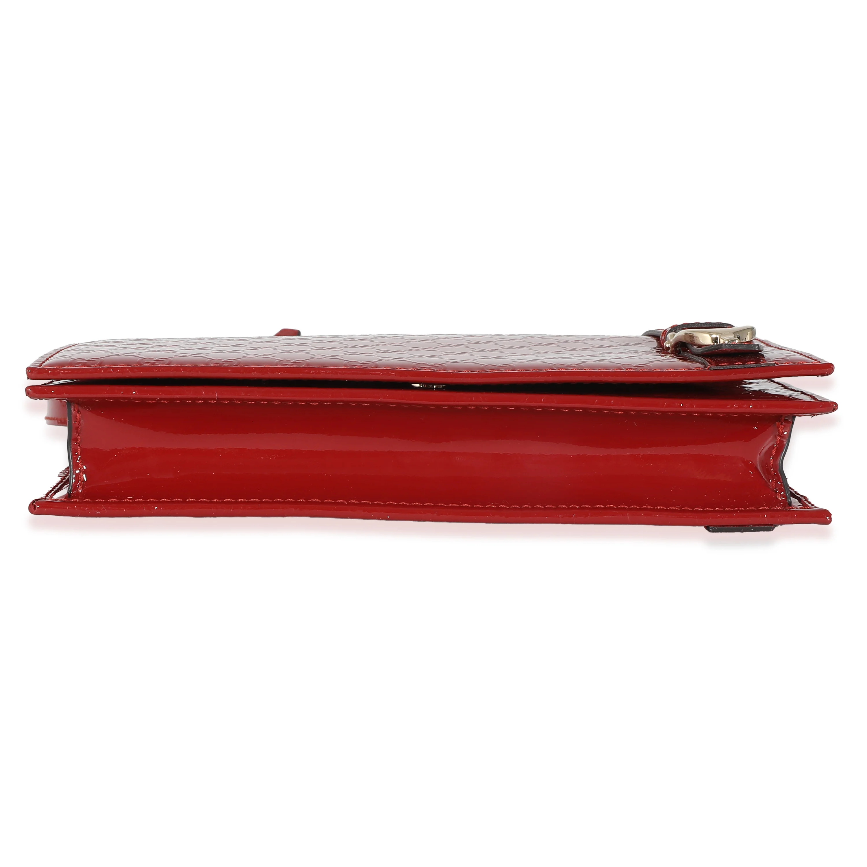 Red Patent Microguccissima Nice Wallet On Strap - Image 7