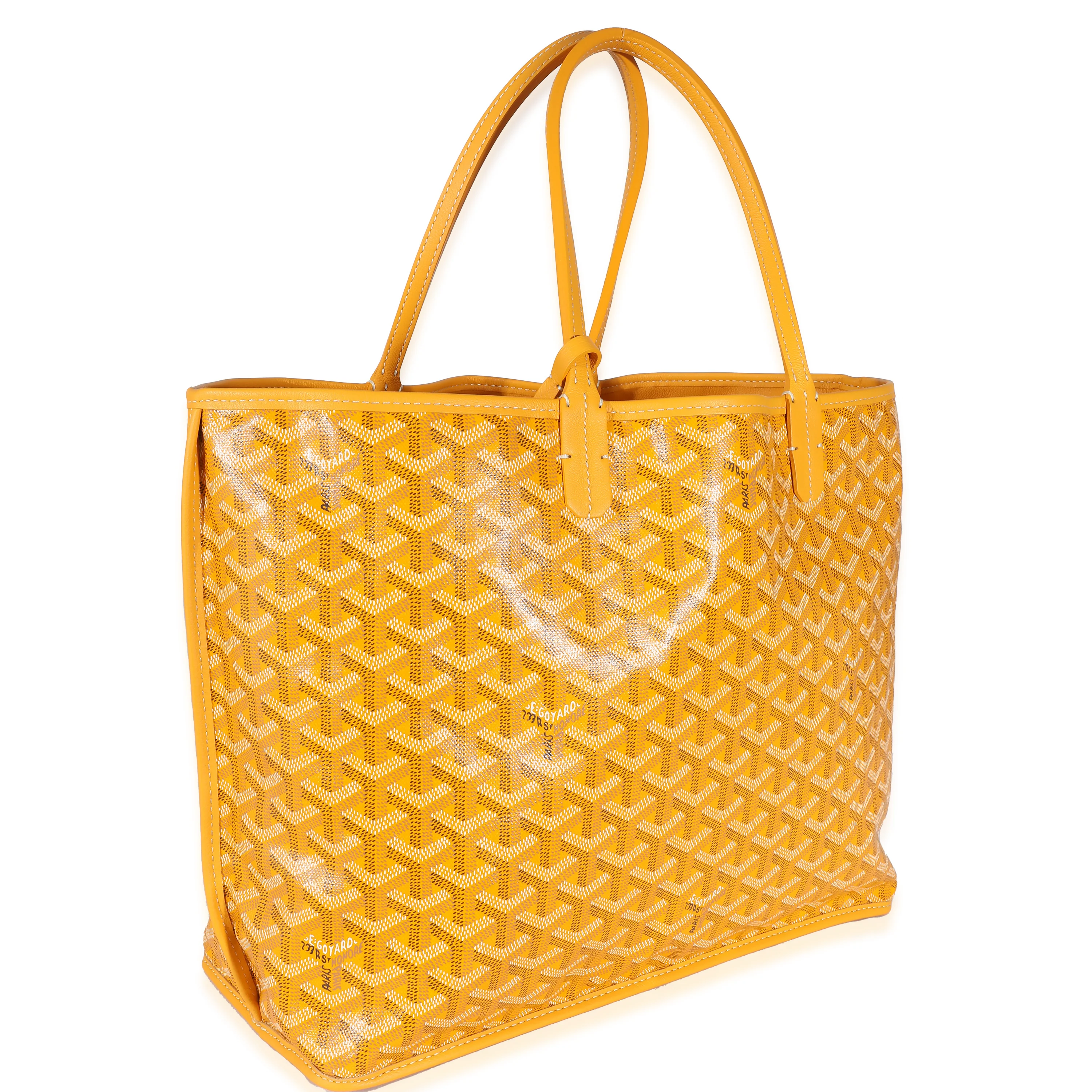 Yellow Goyardine Canvas Reversible Anjou PM - Image 3