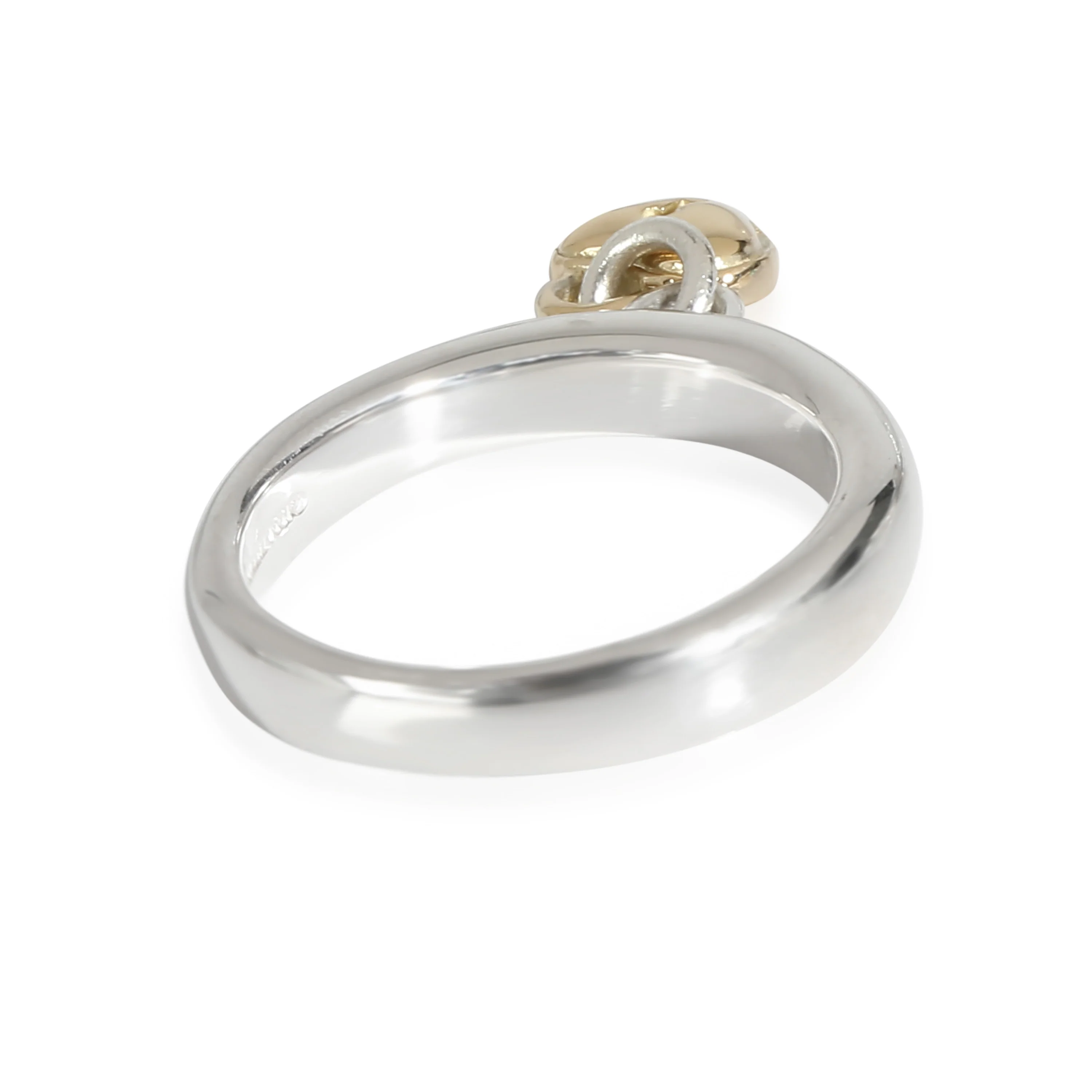 Tiffany & Co. Vintage Heart Charm Ring in 18k Yellow Gold/Sterling Silver - Image 3