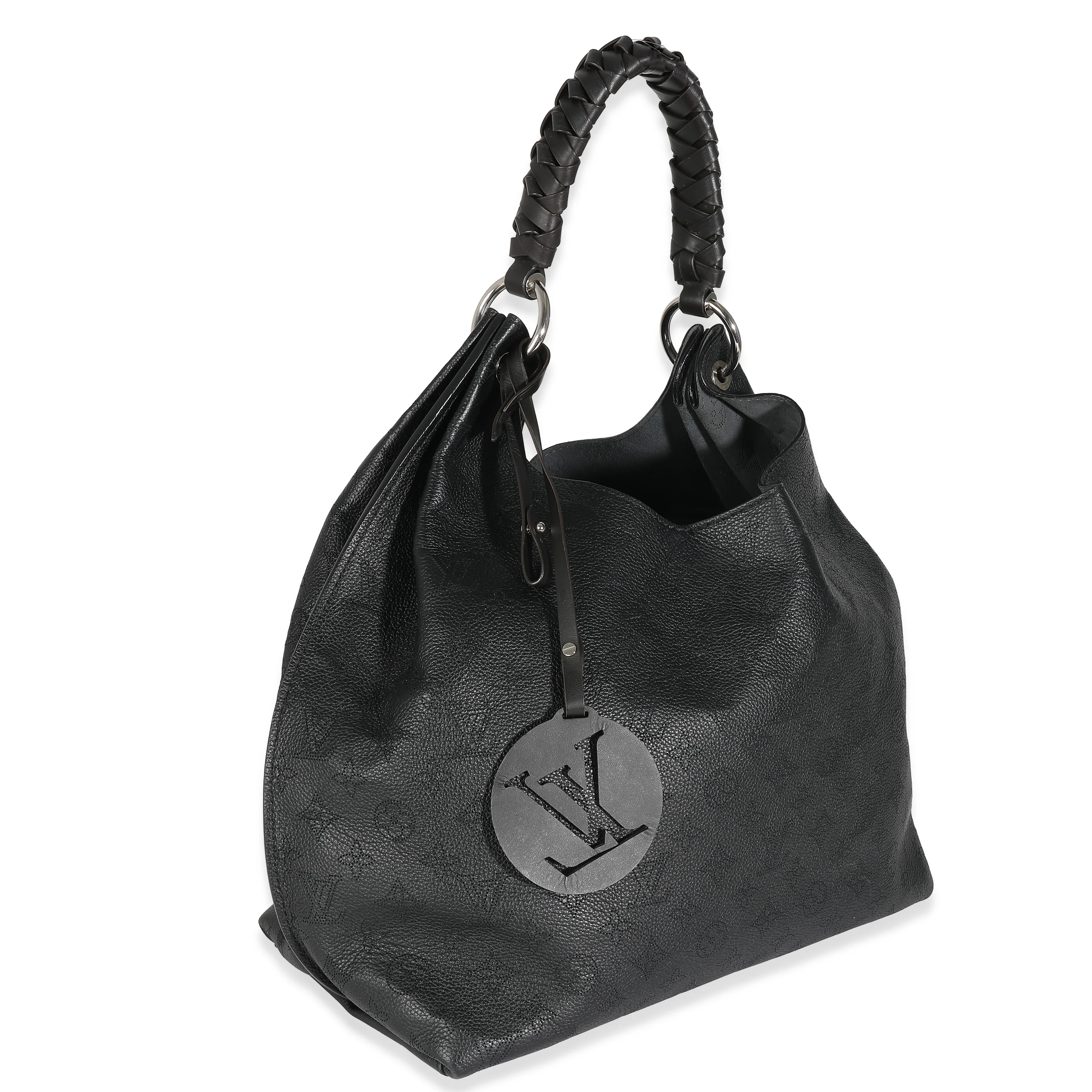 Black Monogram Mahina Carmel Hobo - Image 3