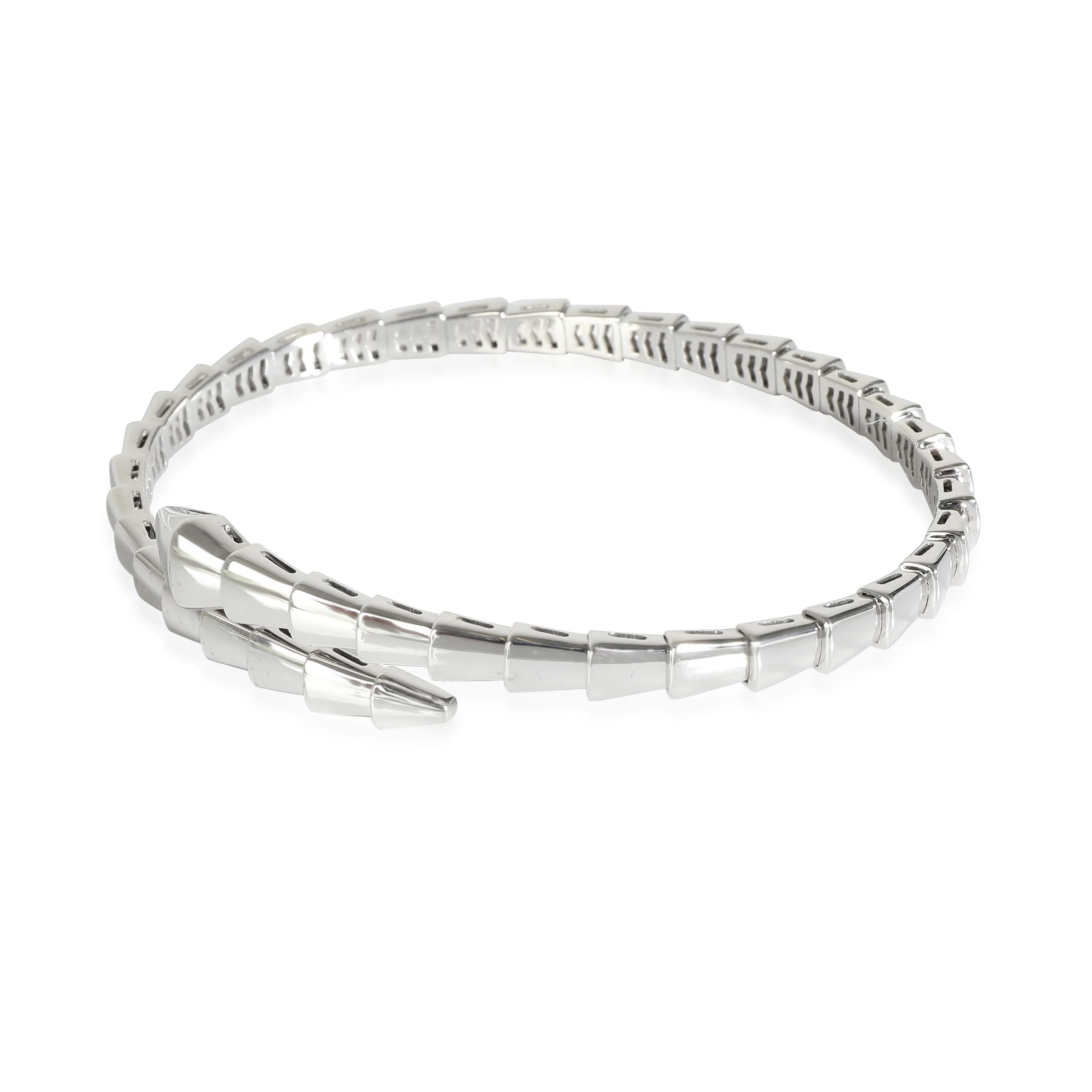BVLGARI Serpenti Viper Bangle in 18K White Gold - Image 2