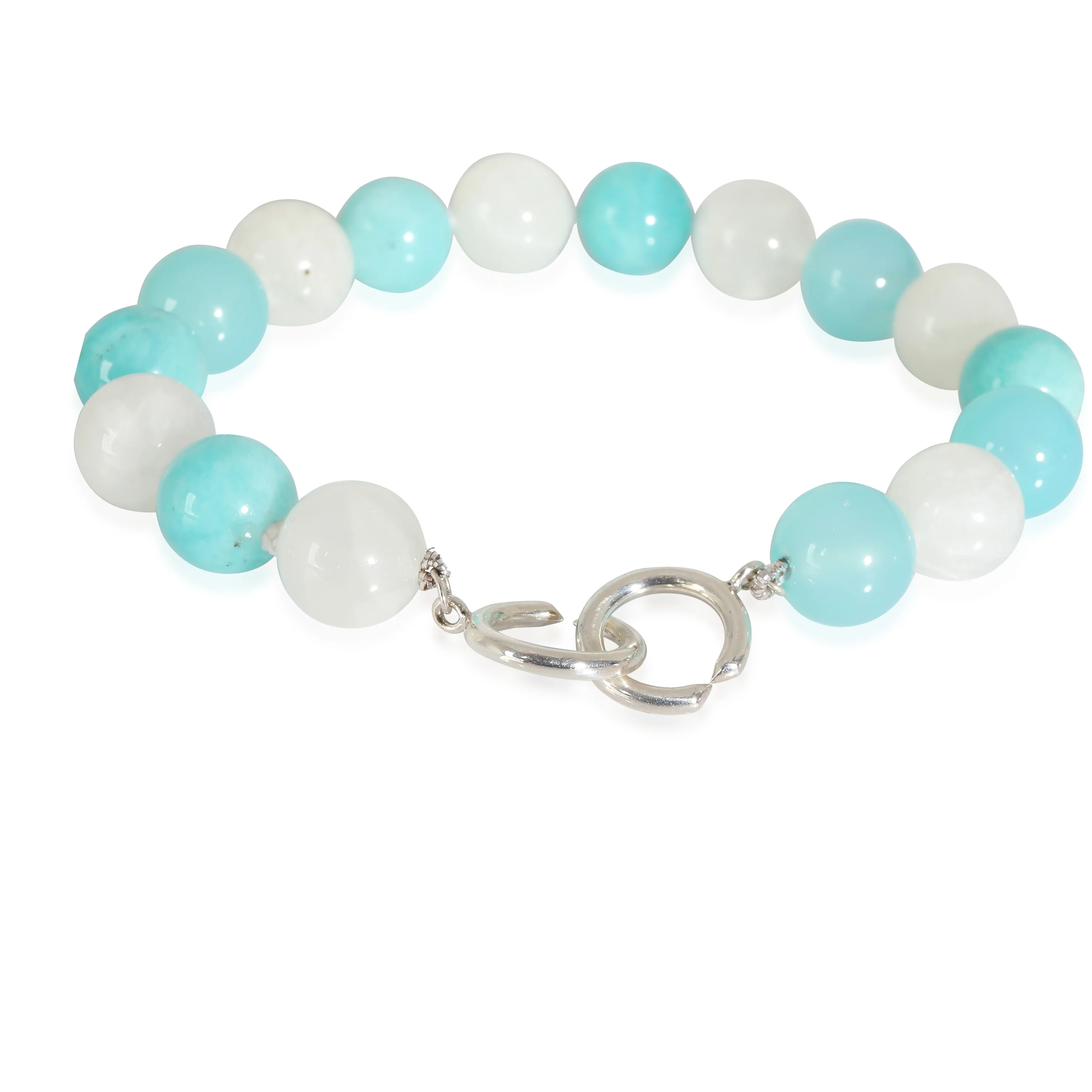 Tiffany & Co. Paloma Picasso Amazonite & Chalcedony Bracelet in Sterling Silver - Image 2
