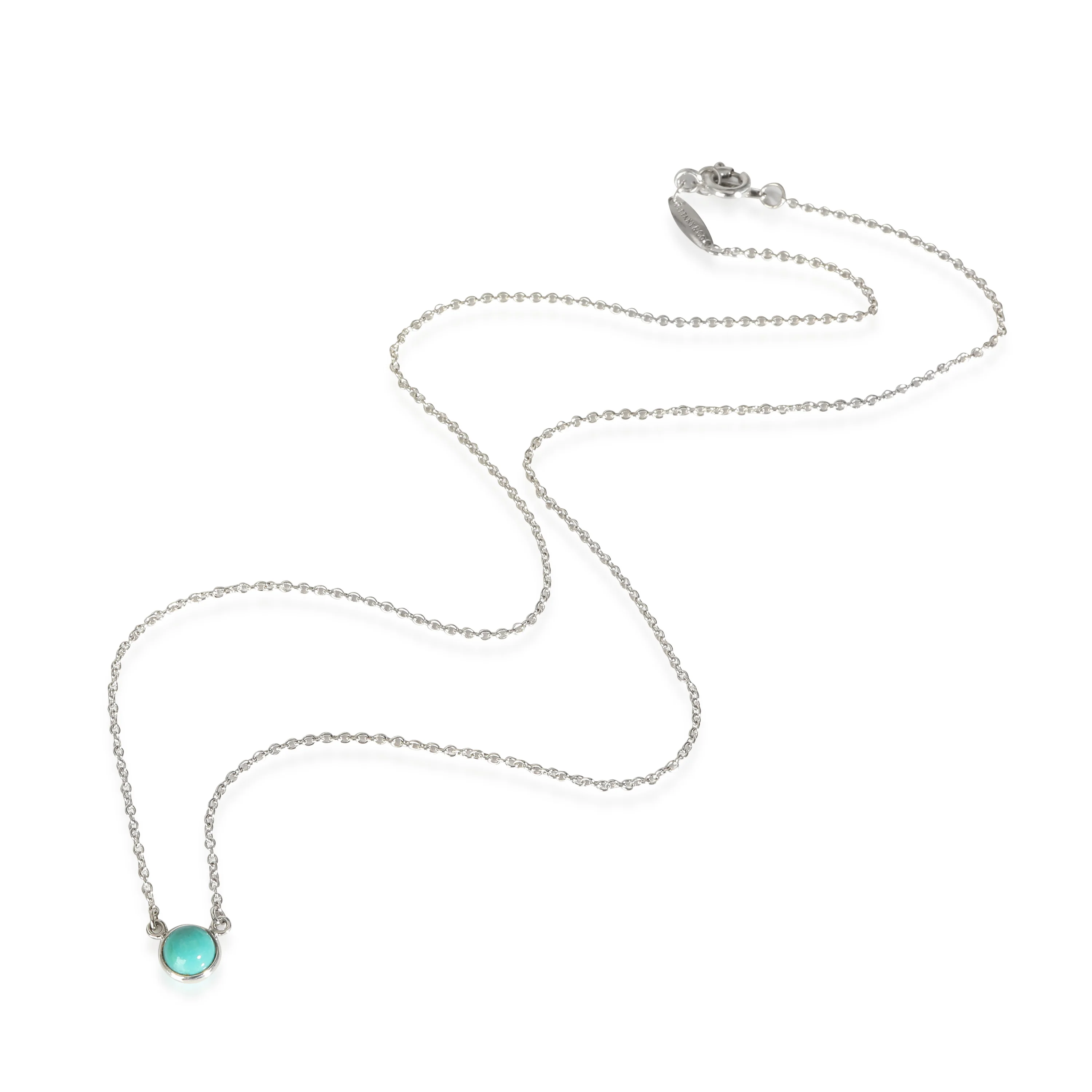 Elsa Peretti Color by the Yard Turquoise Pendant, Sterling Silver - Image 3