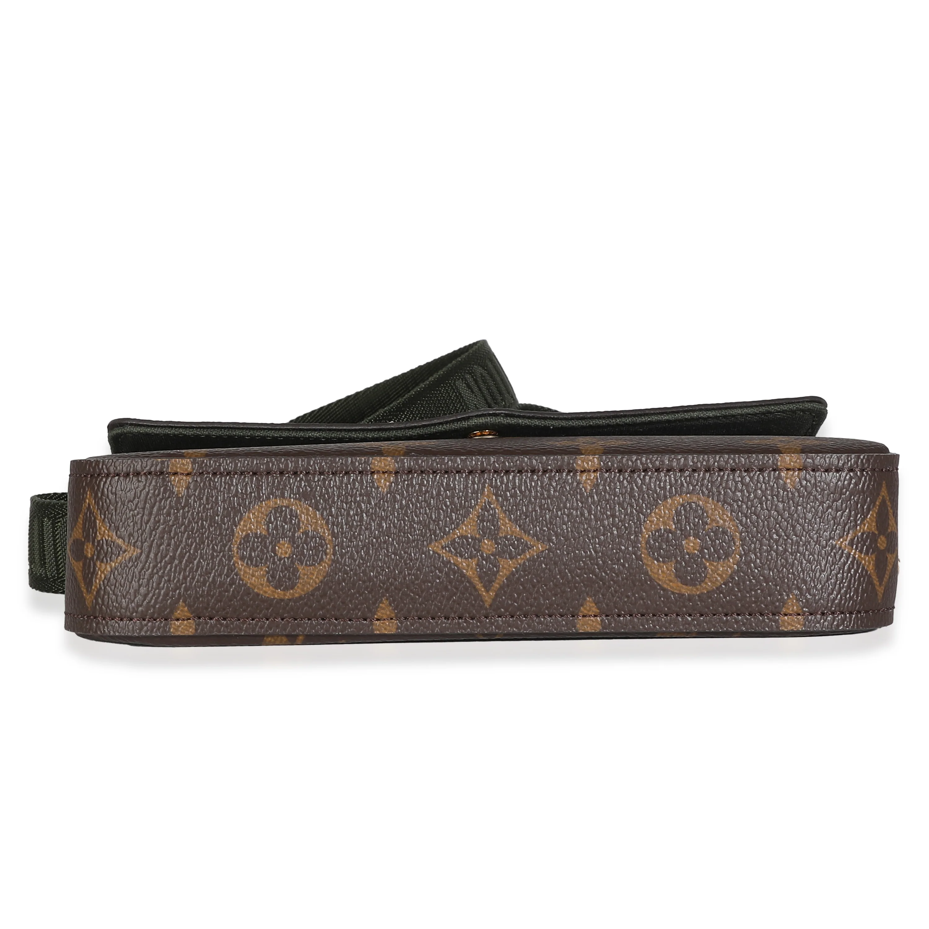 Khaki Monogram Canvas Felicie Strap & Go - Image 4