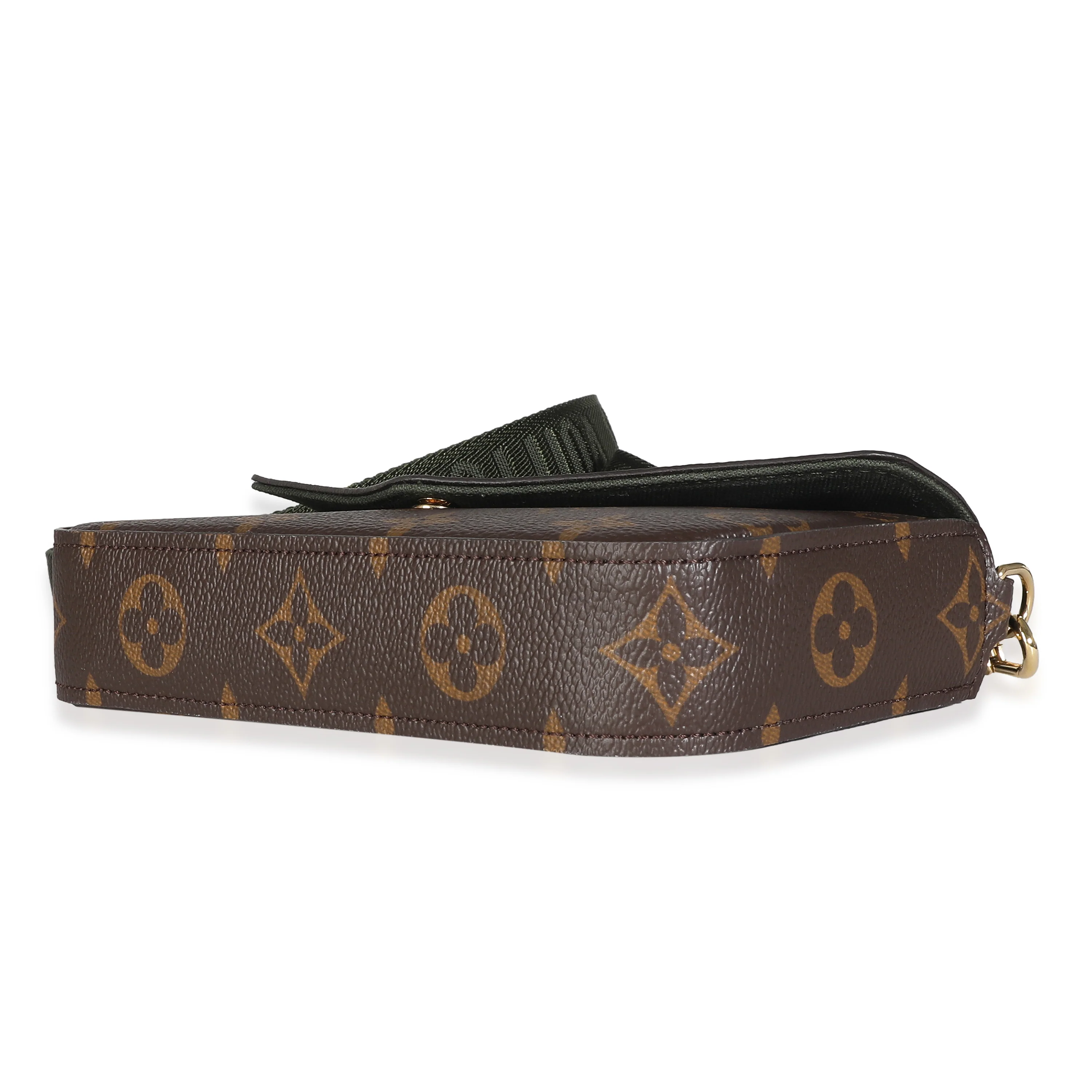 Khaki Monogram Canvas Felicie Strap & Go - Image 5