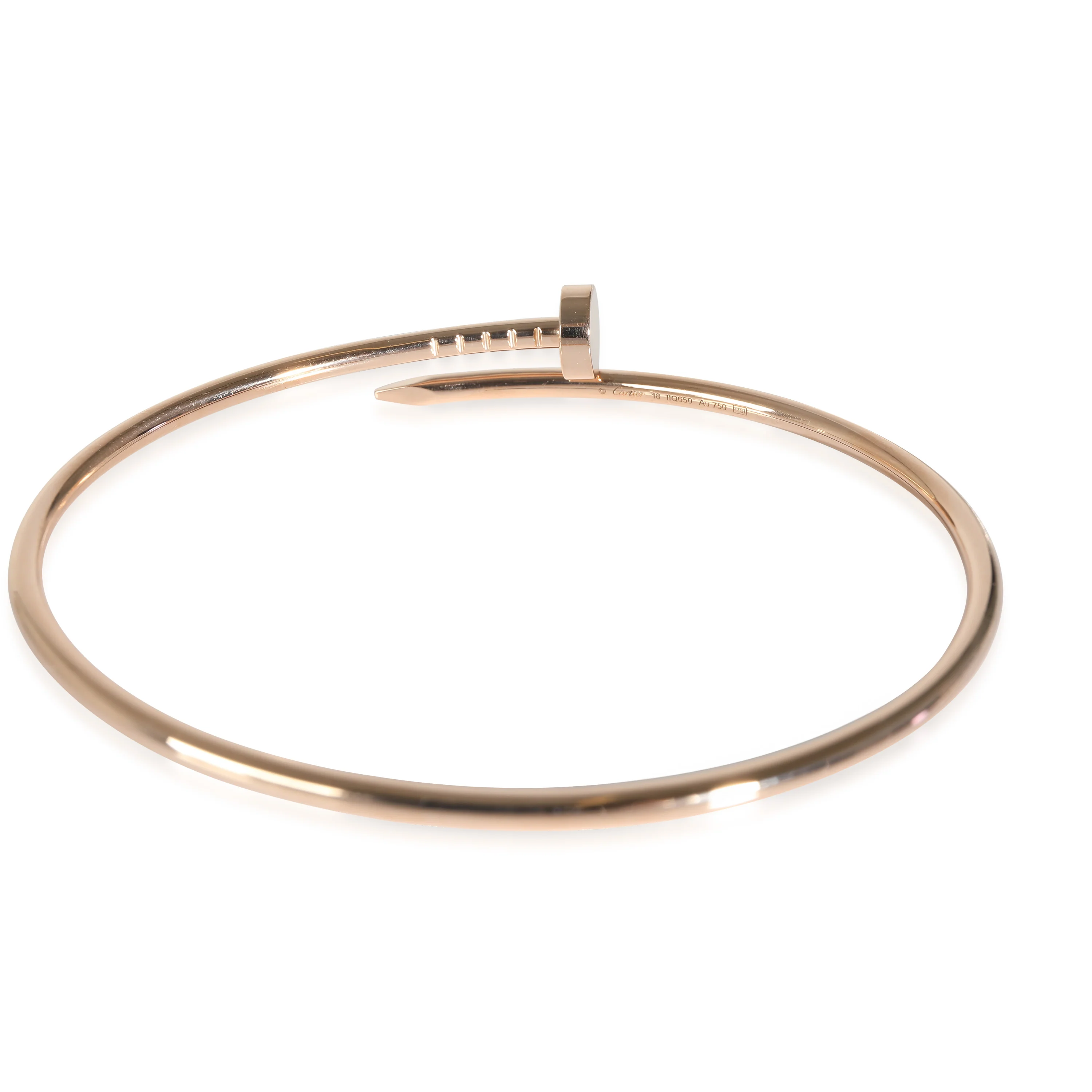 Cartier Juste Un Clou Bracelet, Small Model (Rose Gold) - Image 3