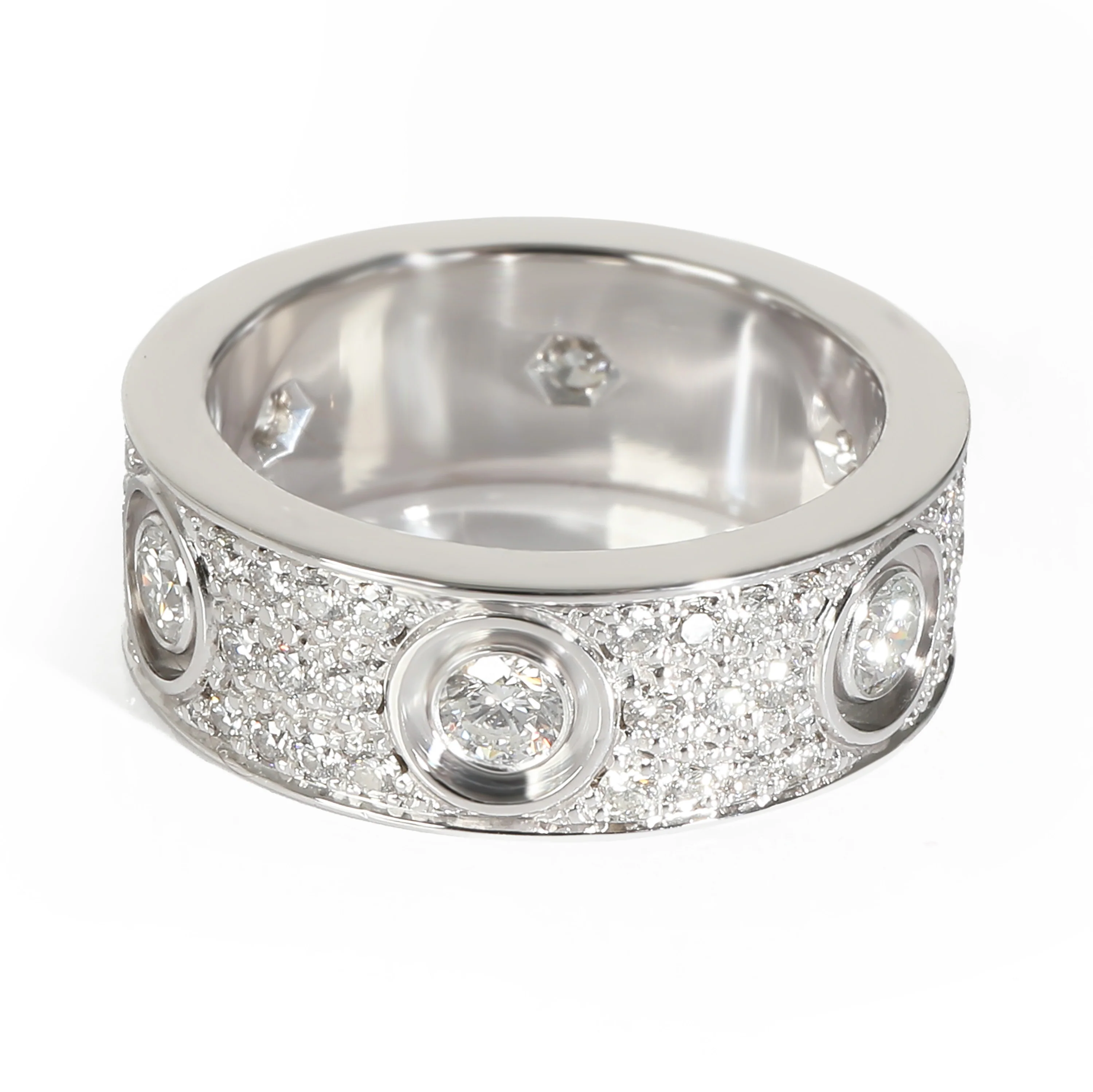 Love Ring, Diamond Paved (White Gold) - Image 3