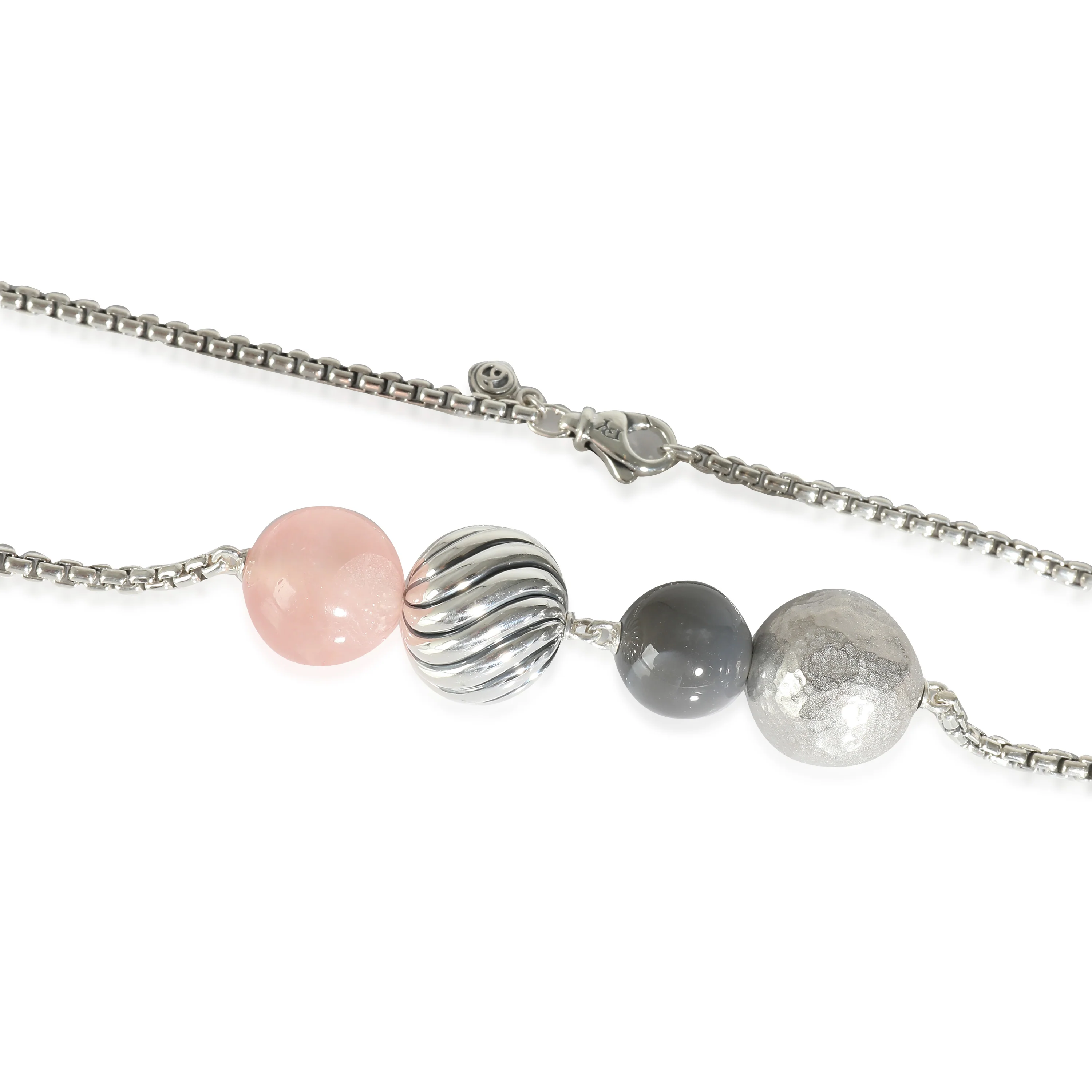 Elements Necklace with Rose Quartz in Sterling Silver - Image 2