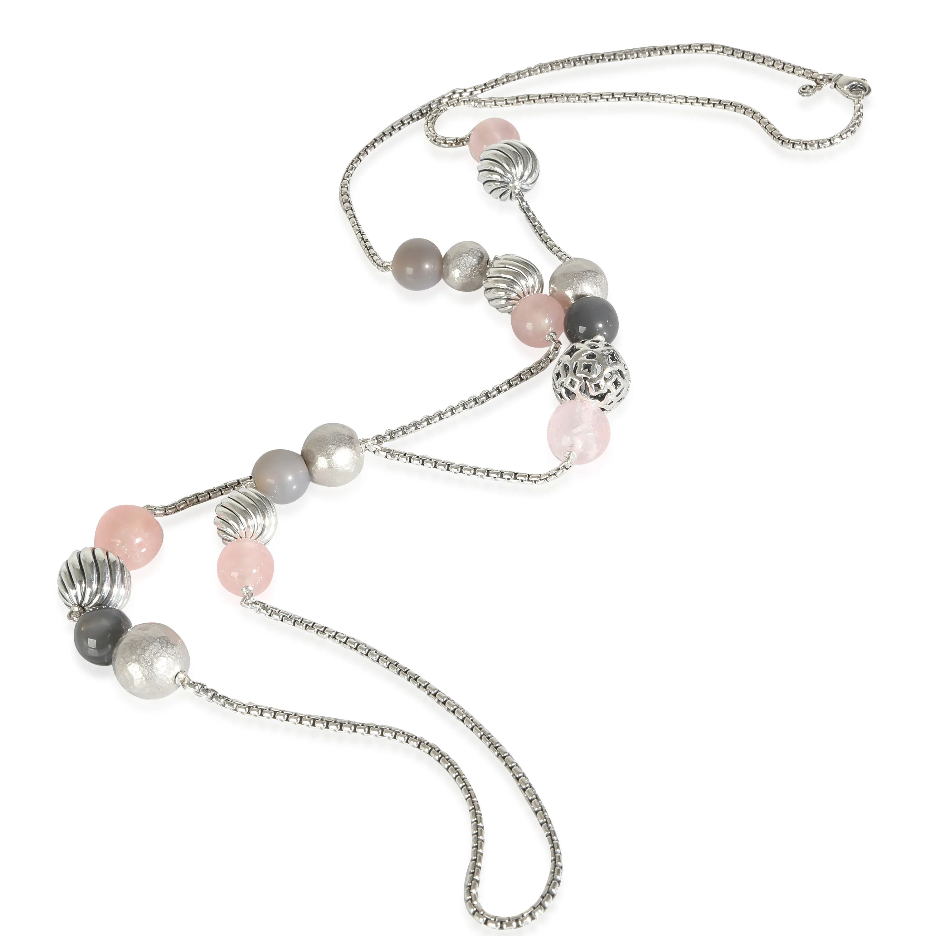 Elements Necklace with Rose Quartz in Sterling Silver - Image 3