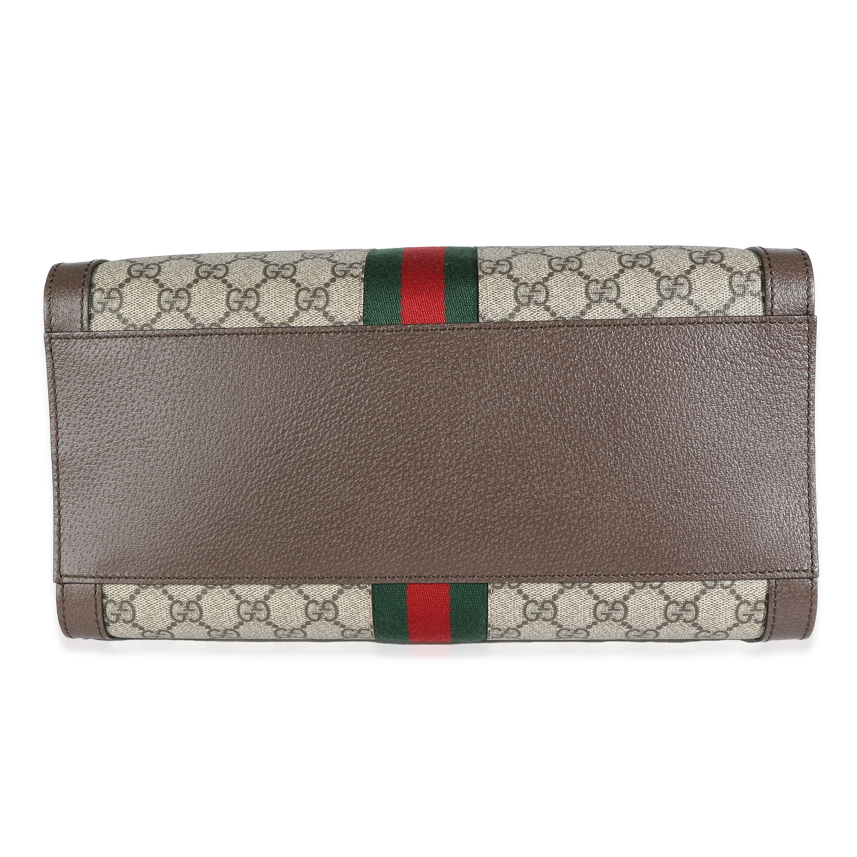 Gucci Beige GG Supreme Canvas Medium Ophidia Top Handle - Image 5