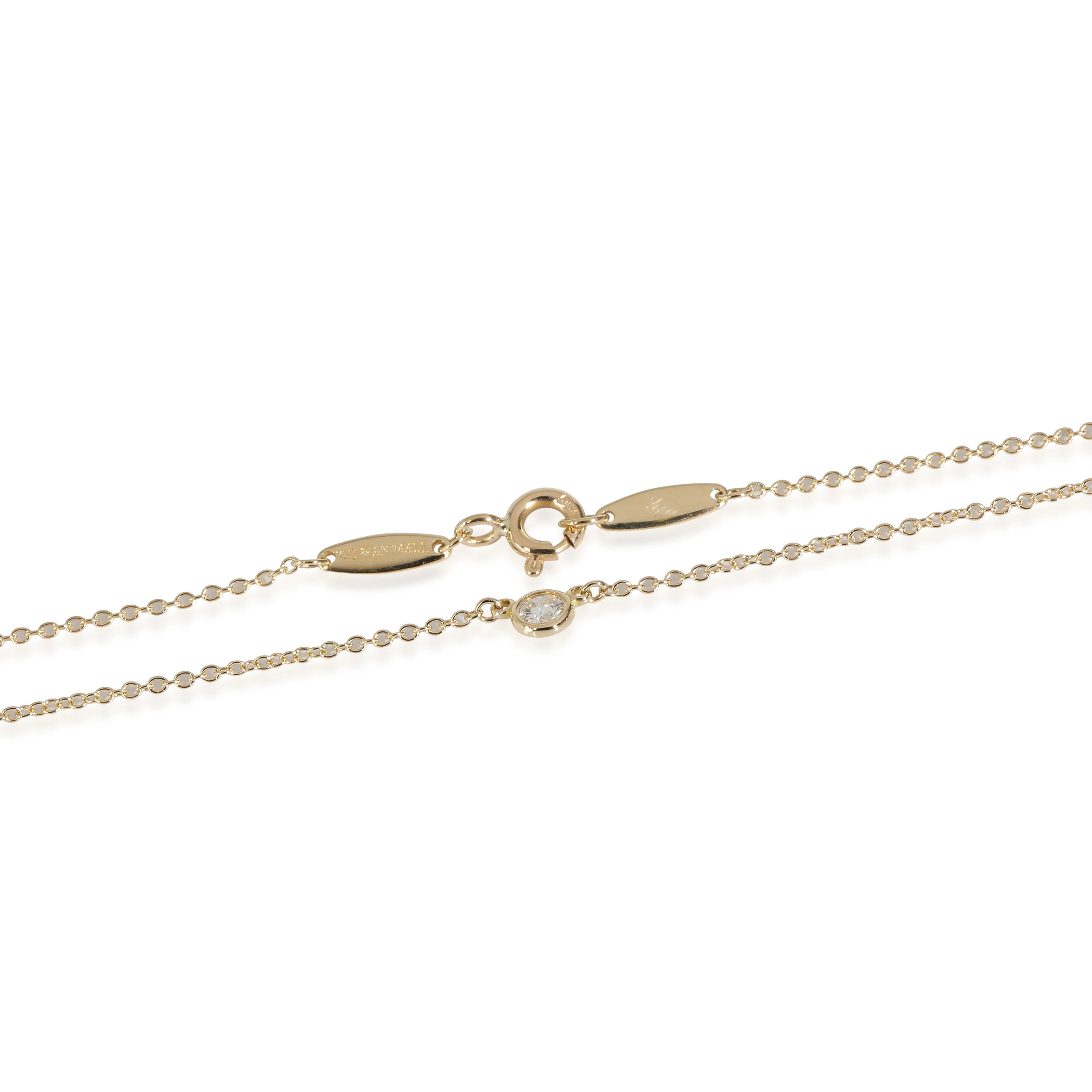 Elsa Peretti Diamonds by the Yard Pendant, 18K YG 0.08 Ctw - Image 2