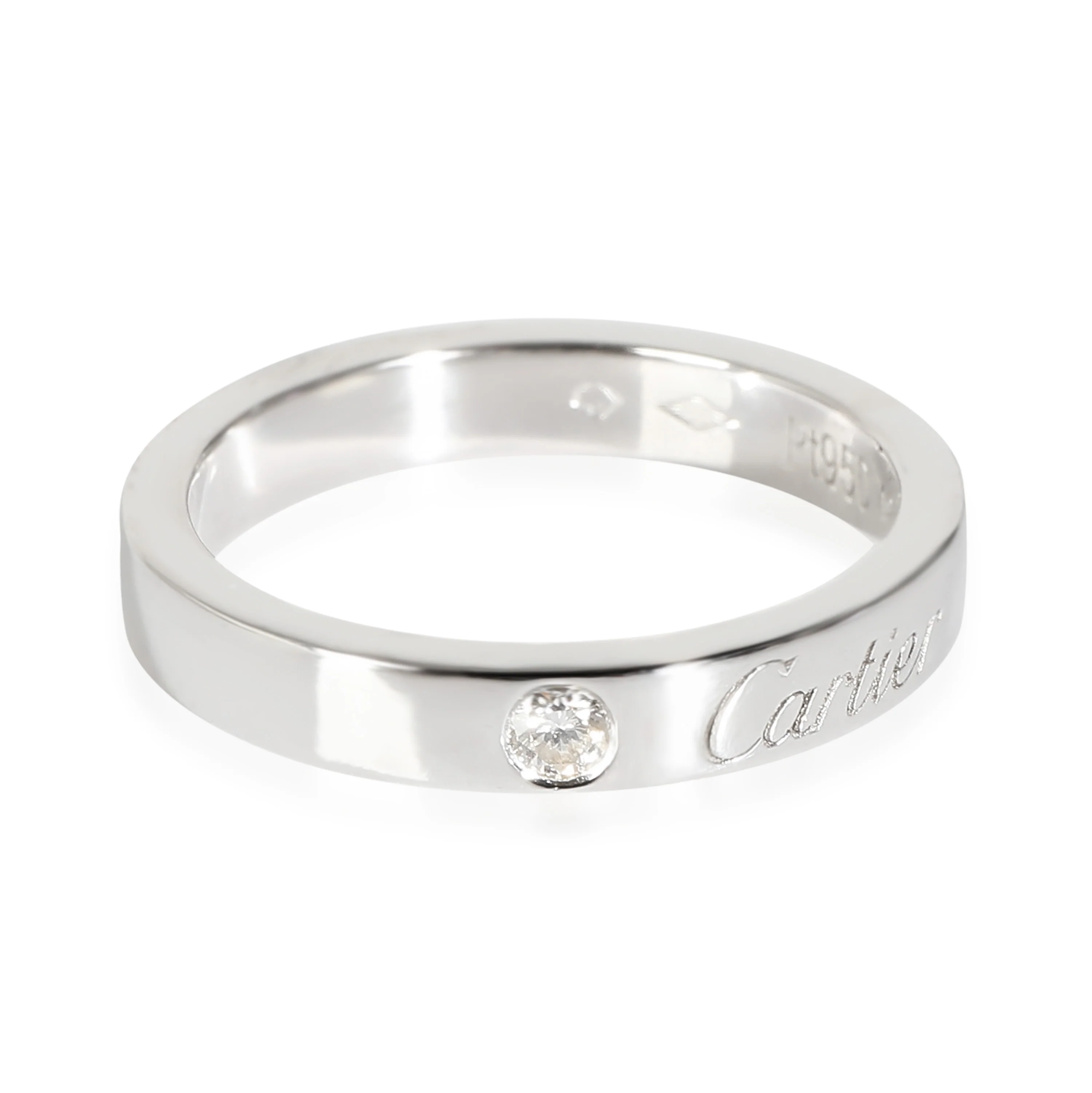 C De Cartier Wedding Band (Platinum)