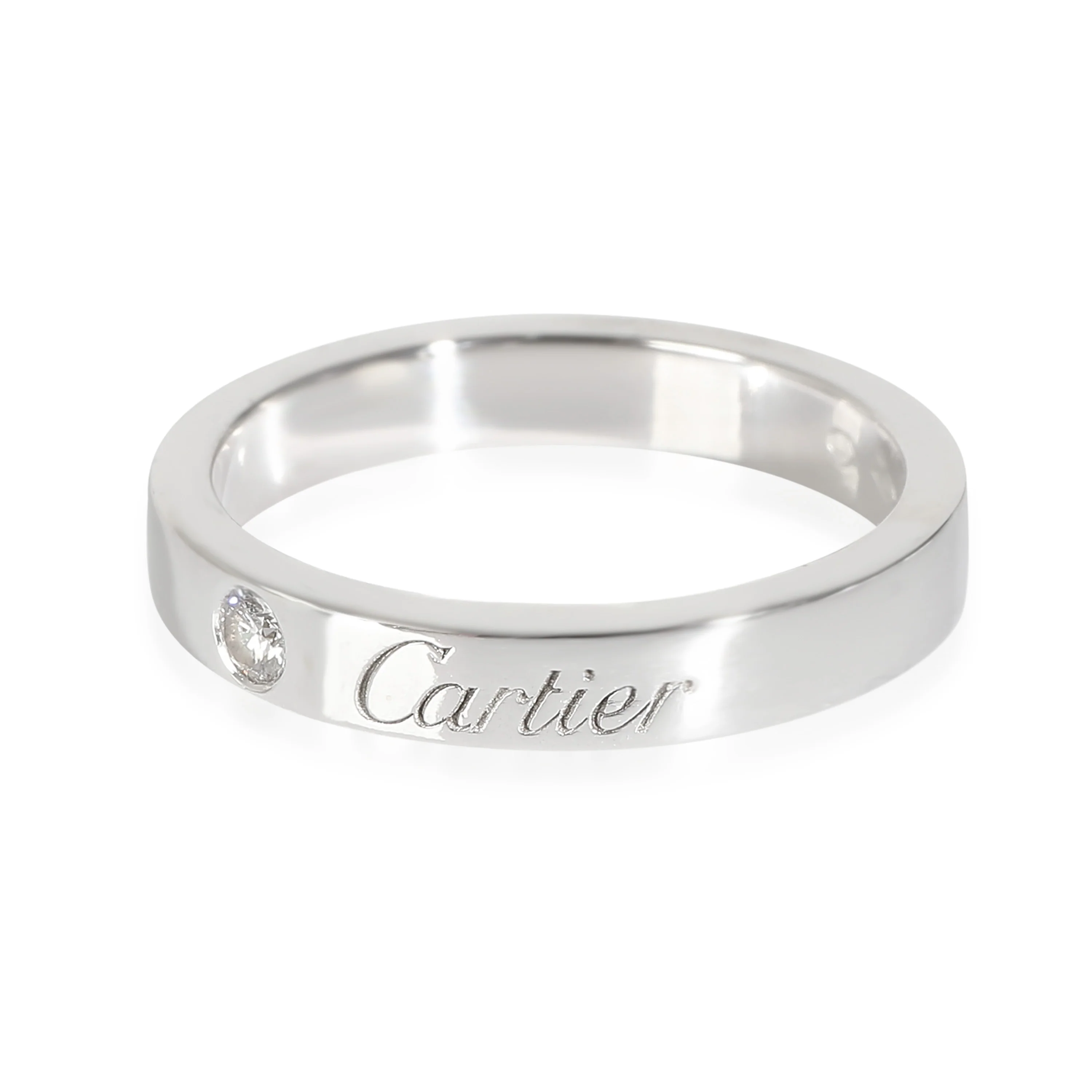 C De Cartier Wedding Band (Platinum) - Image 2