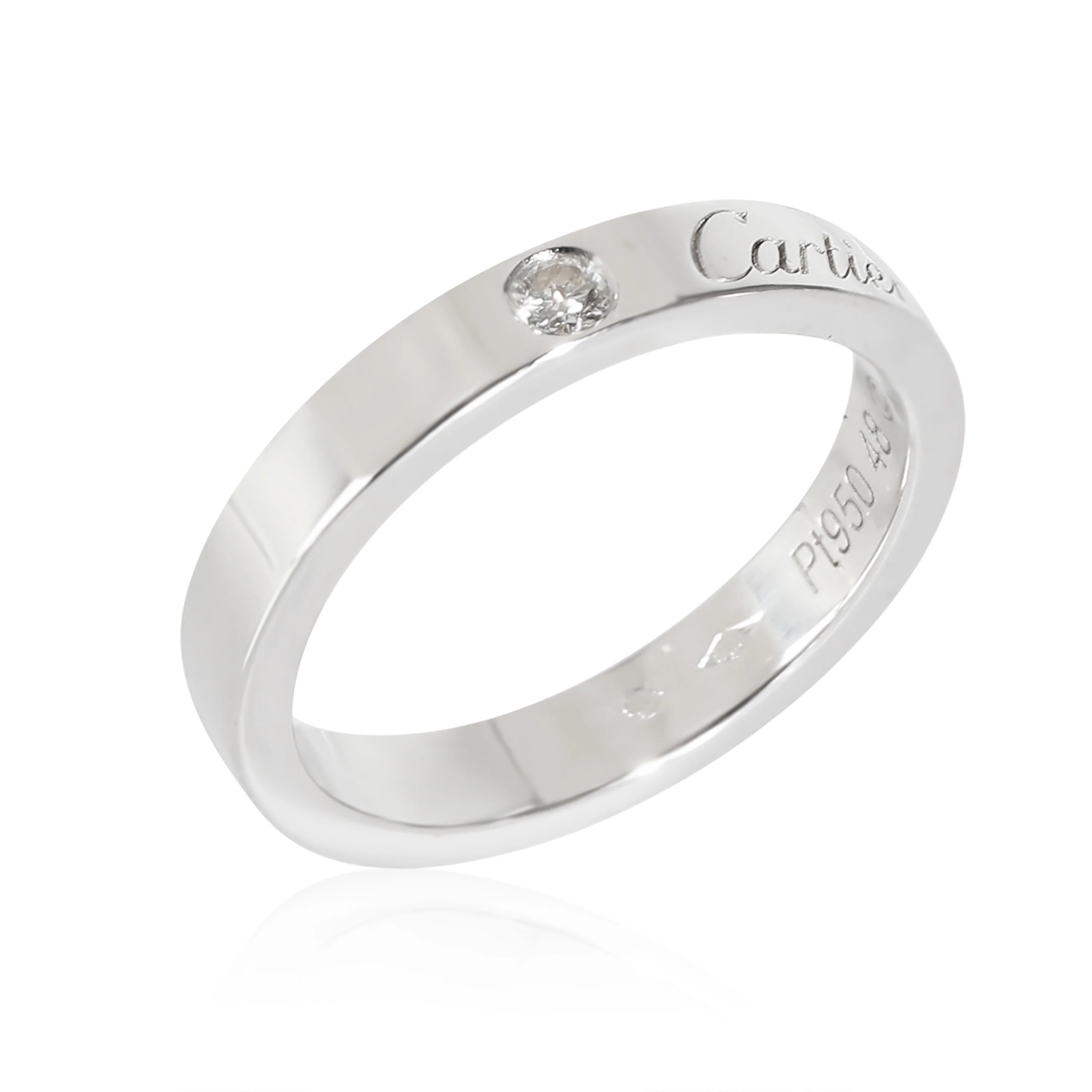 C De Cartier Wedding Band (Platinum) - Image 3