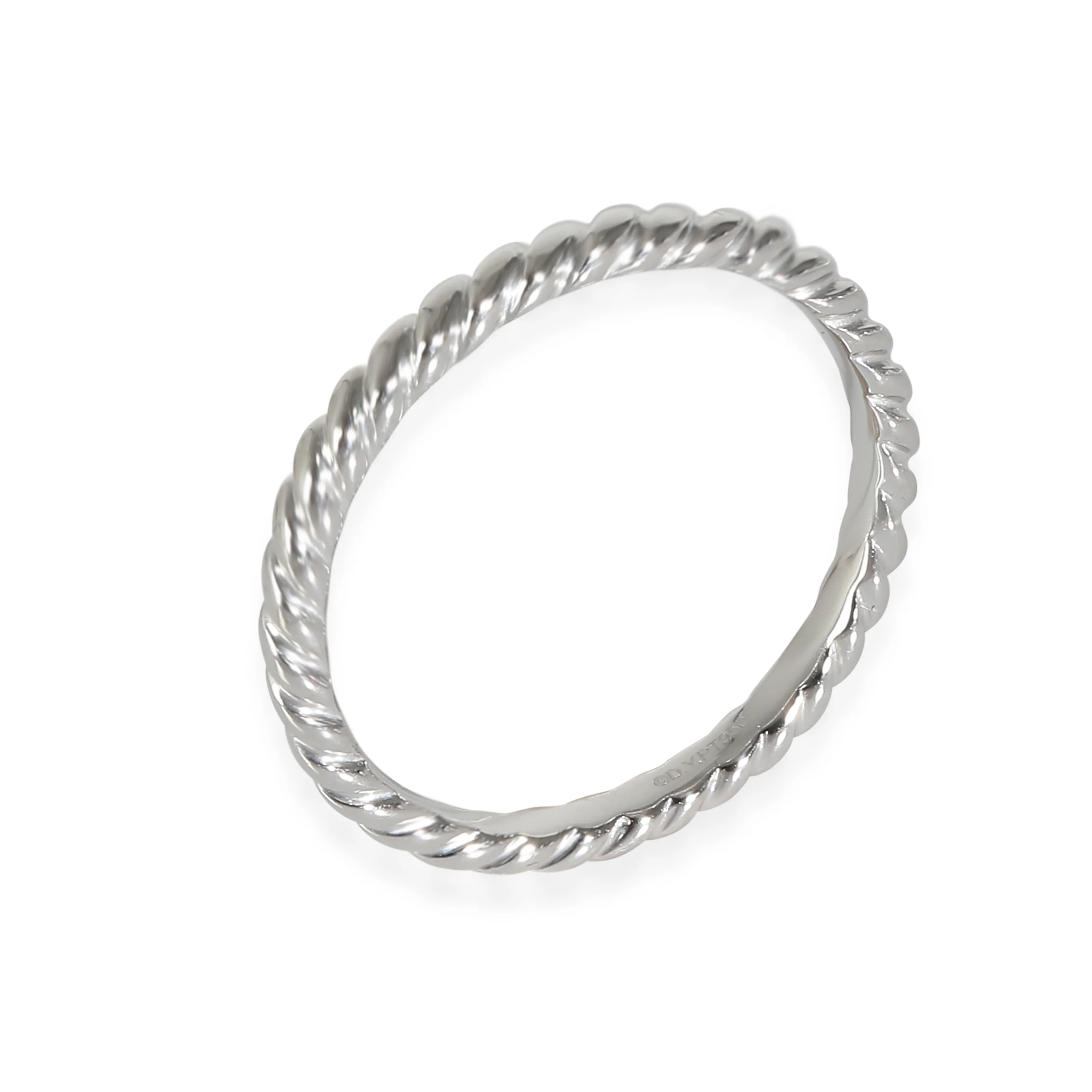 David Yurman Wedding Band Collection 2 mm Band in  Platinum - Image 5