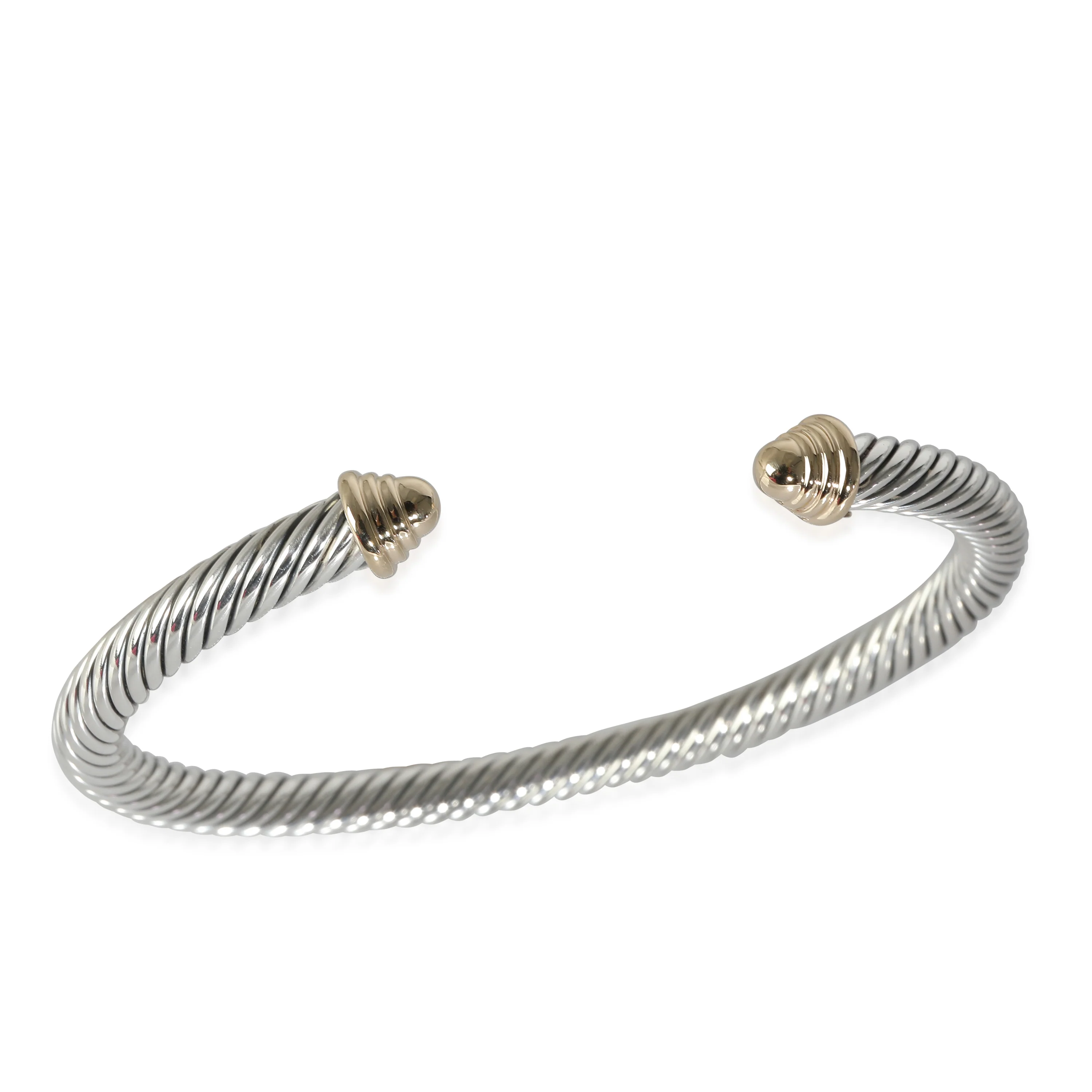 David Yurman Cable Classic Bracelet in 14k Yellow Gold/Sterling Silver - Image 4