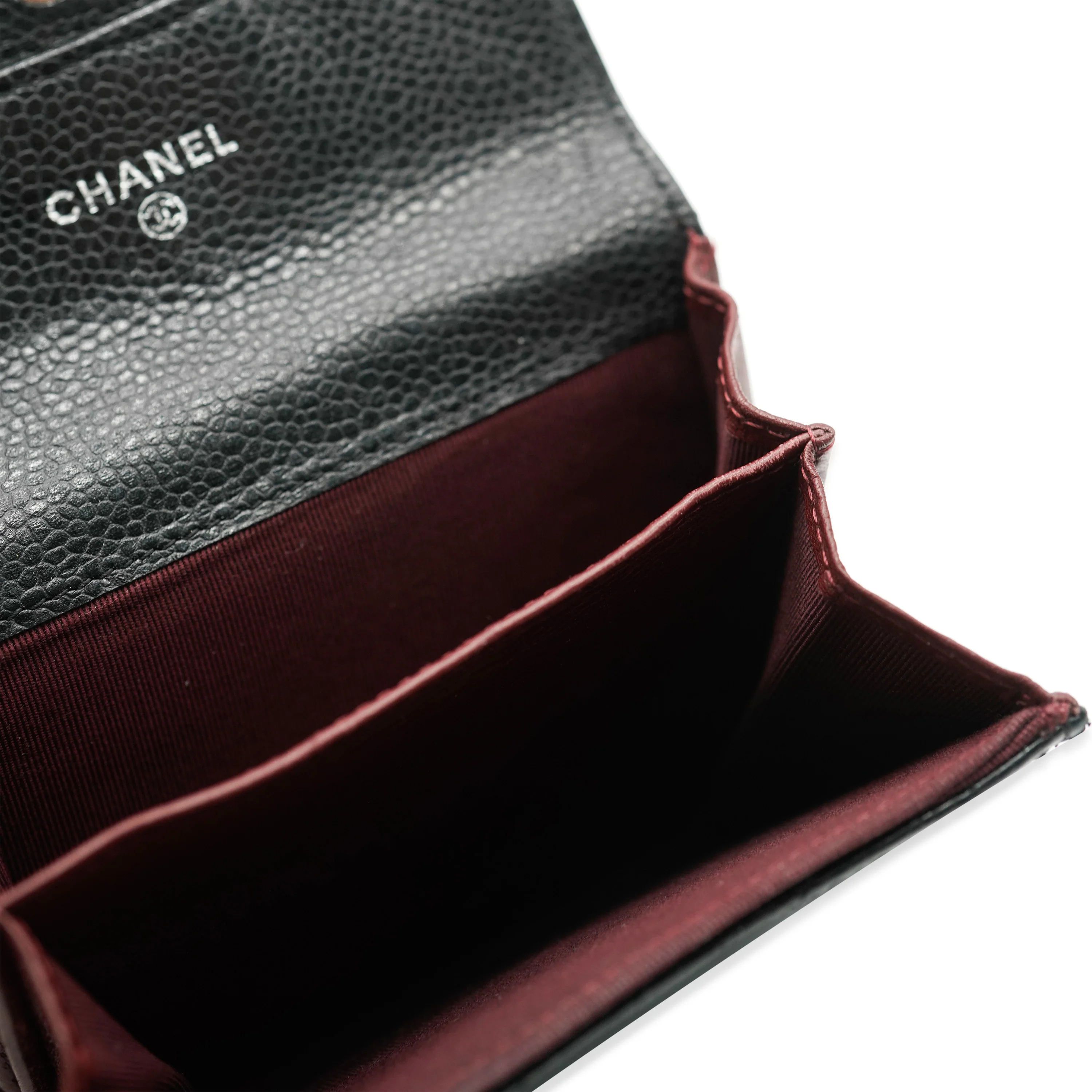 Chanel Black Quilted Caviar Classic Card Holder - Image 4
