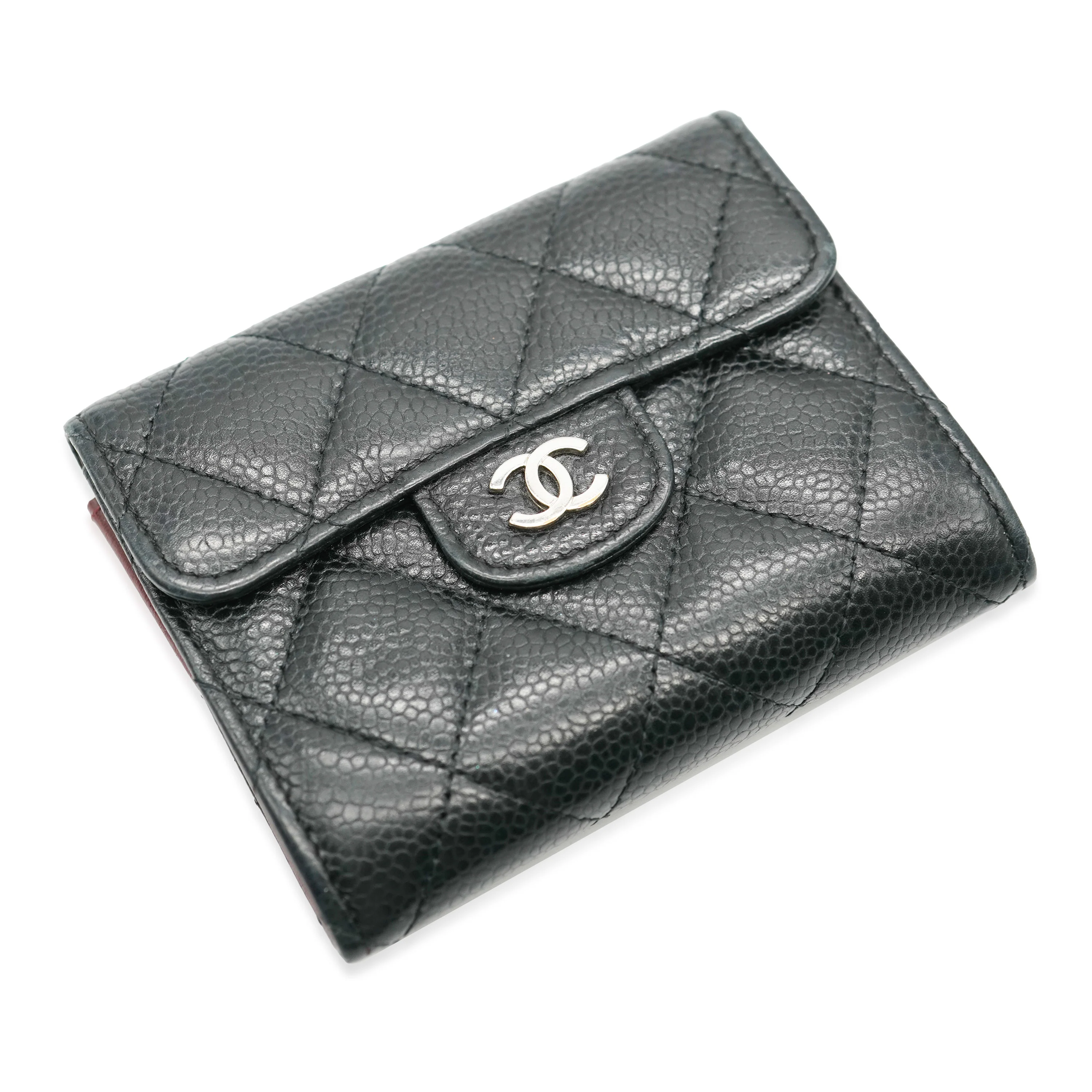 Chanel Black Quilted Caviar Classic Card Holder - Image 6
