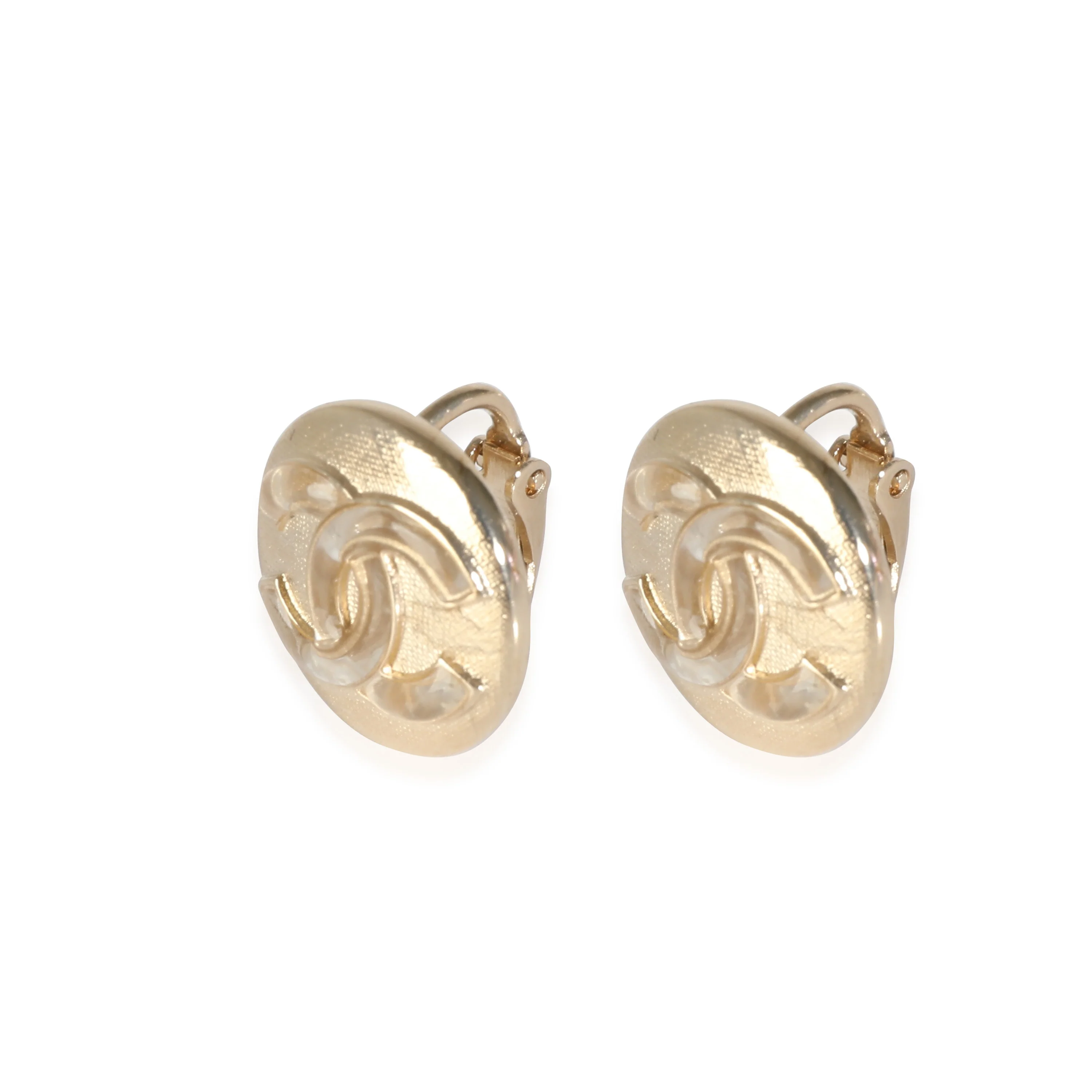 Chanel CC Clip on Button Earrings - Image 2