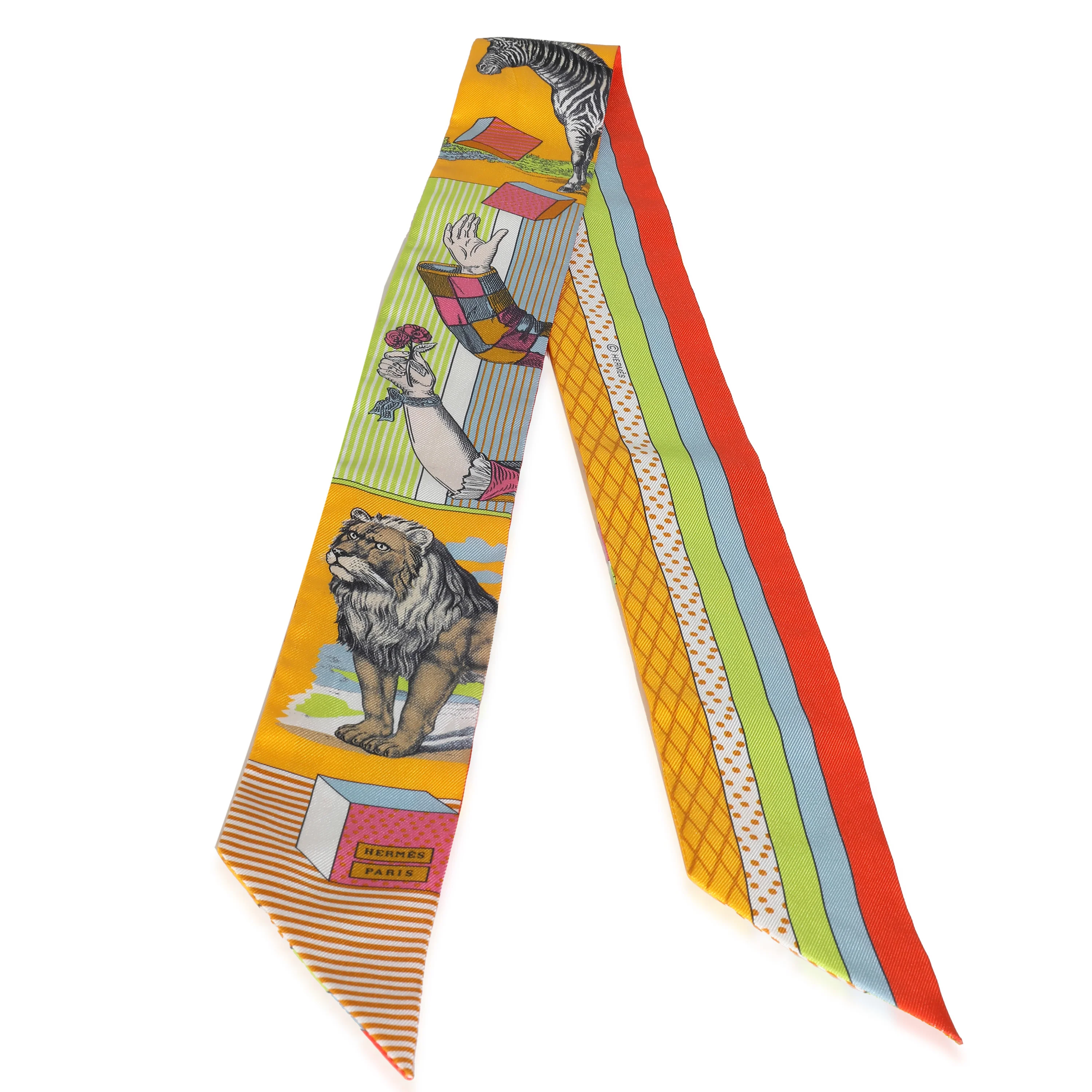Multicolor Silk Grand Theatre Nouveau Twilly - Image 2