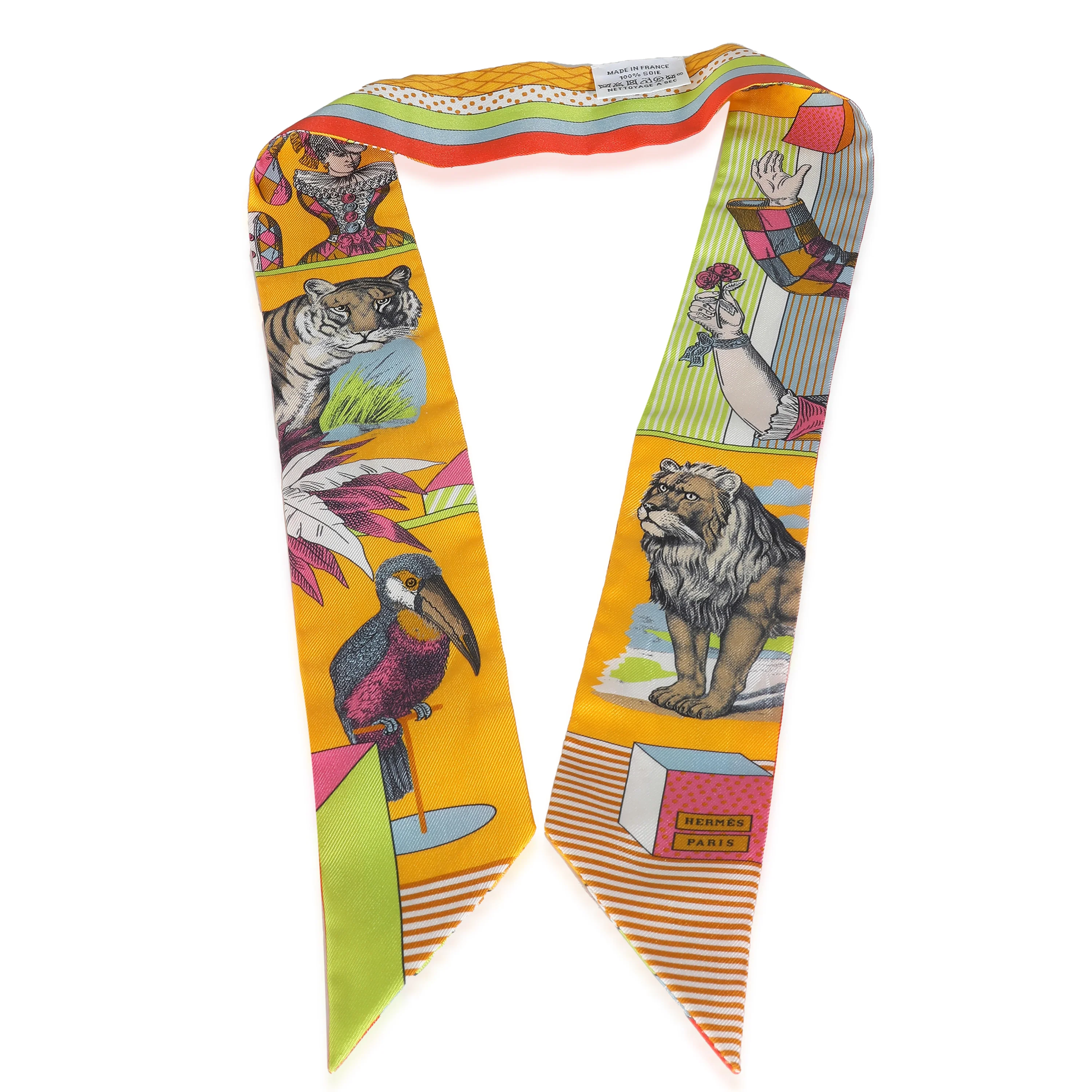 Multicolor Silk Grand Theatre Nouveau Twilly - Image 3