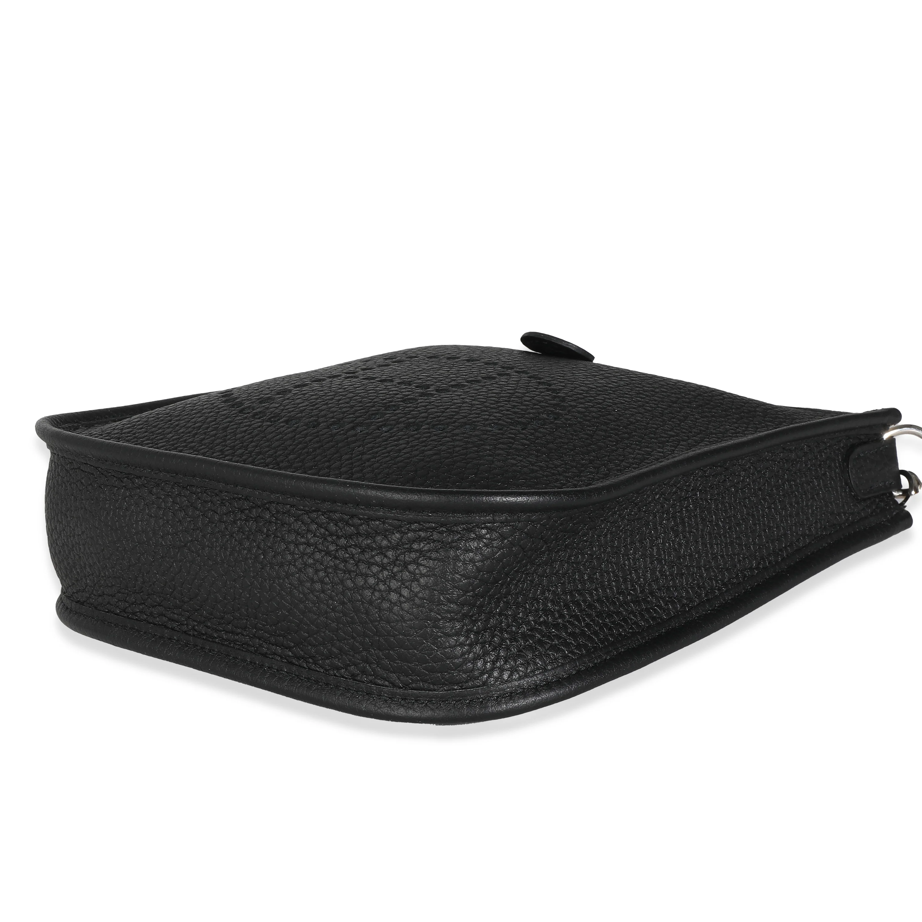 Hermès Black Clemence Mini Evelyne TPM 16 PHW - Image 4