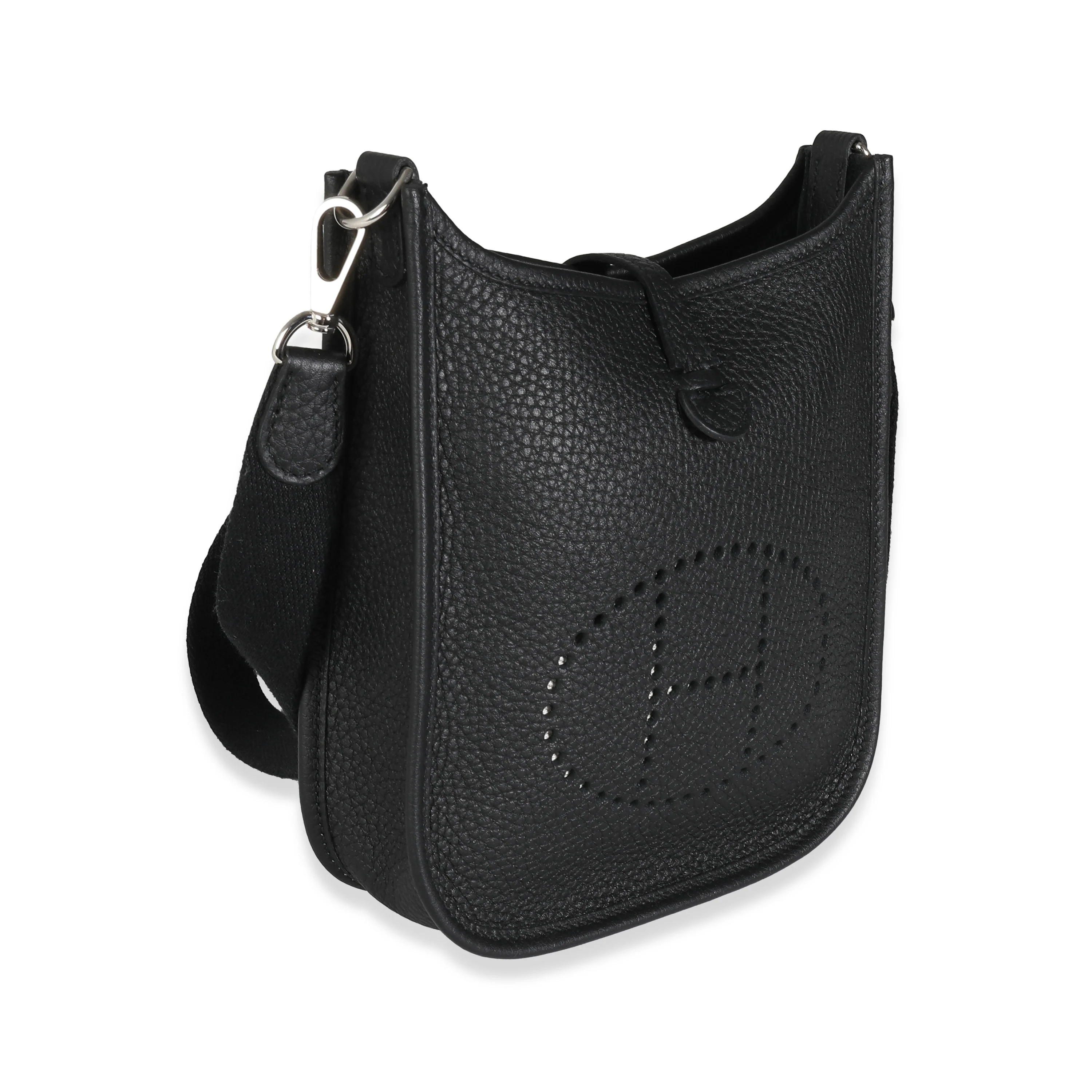 Hermès Black Clemence Mini Evelyne TPM 16 PHW - Image 5