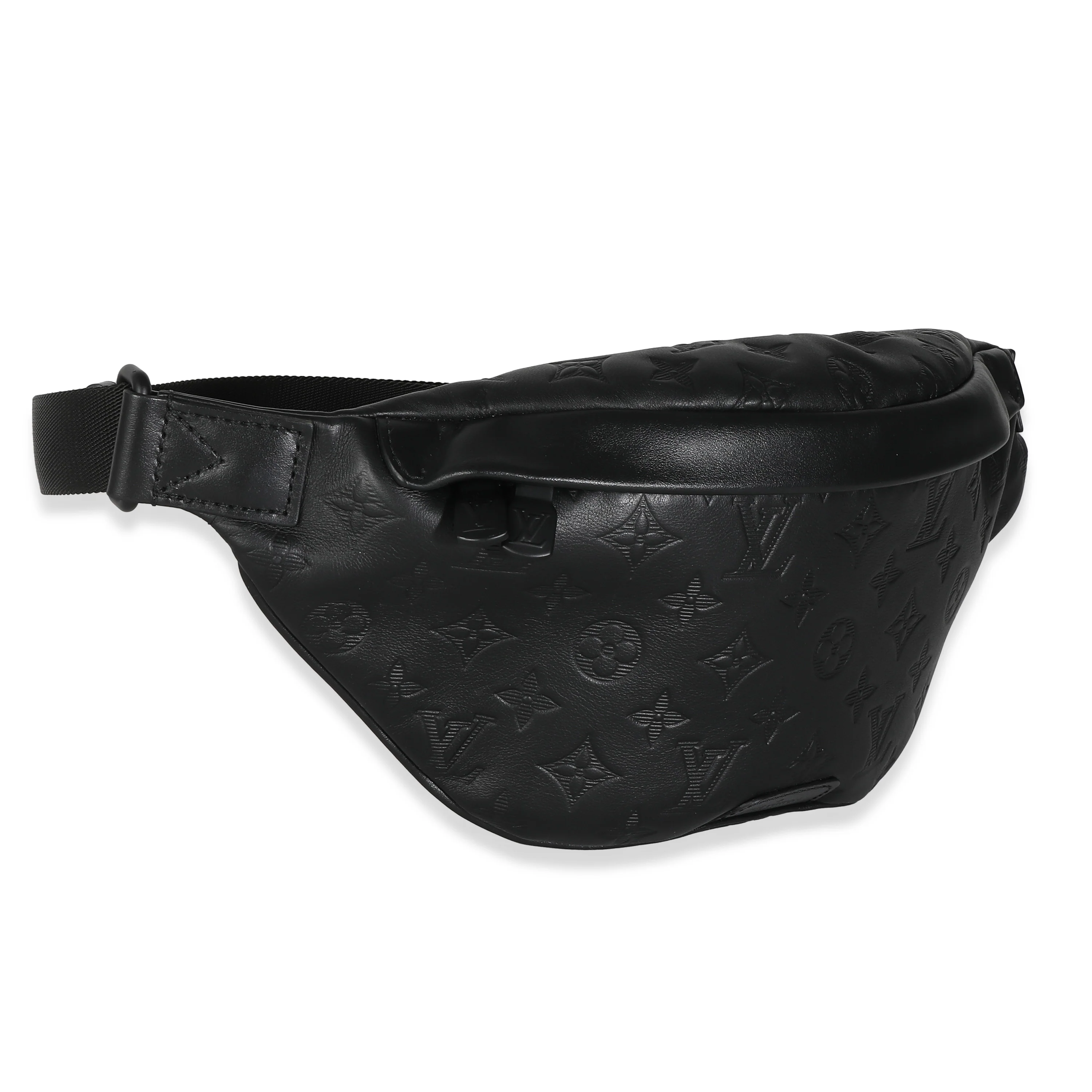 Louis Vuitton Black Monogram Shadow Calfskin Discovery Bumbag PM - Image 3