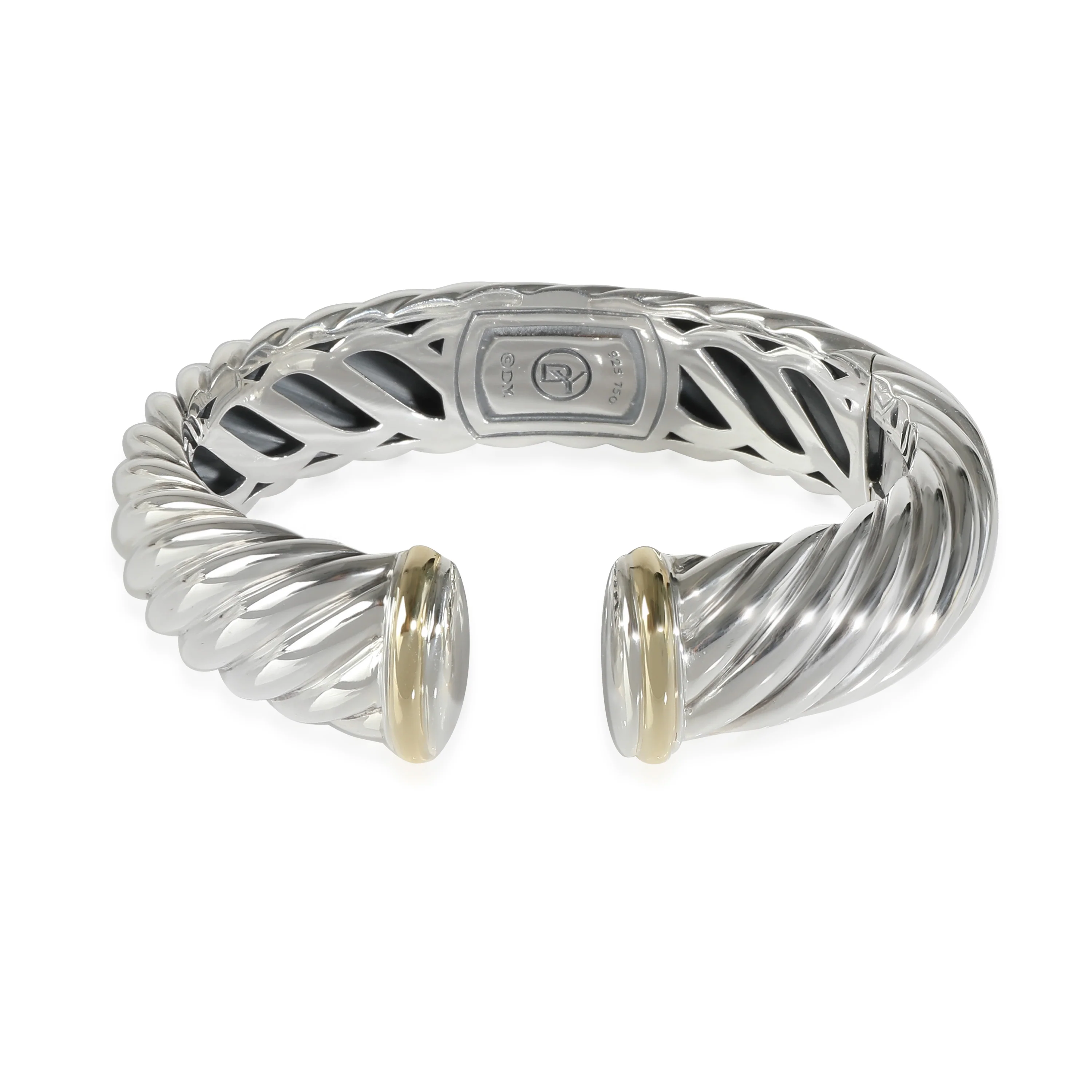 Sculpted Cable Cuff in 18K Yellow Gold/Sterling Silver - Image 3