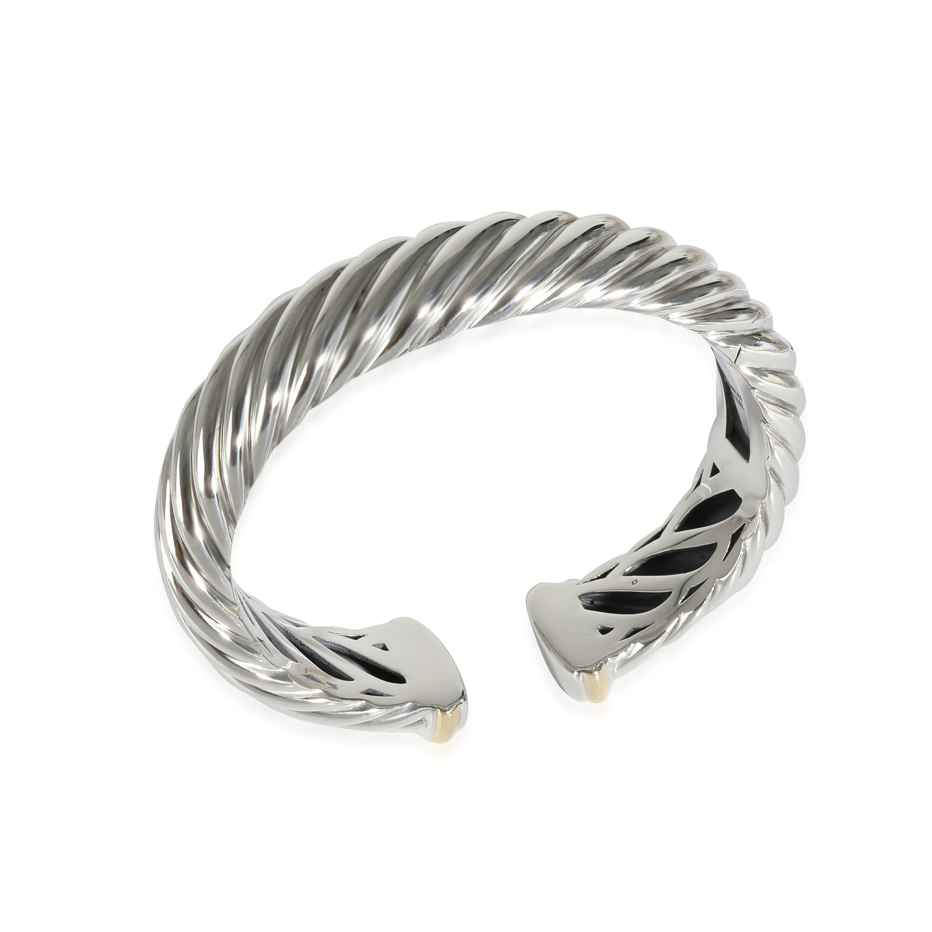 Sculpted Cable Cuff in 18K Yellow Gold/Sterling Silver - Image 4