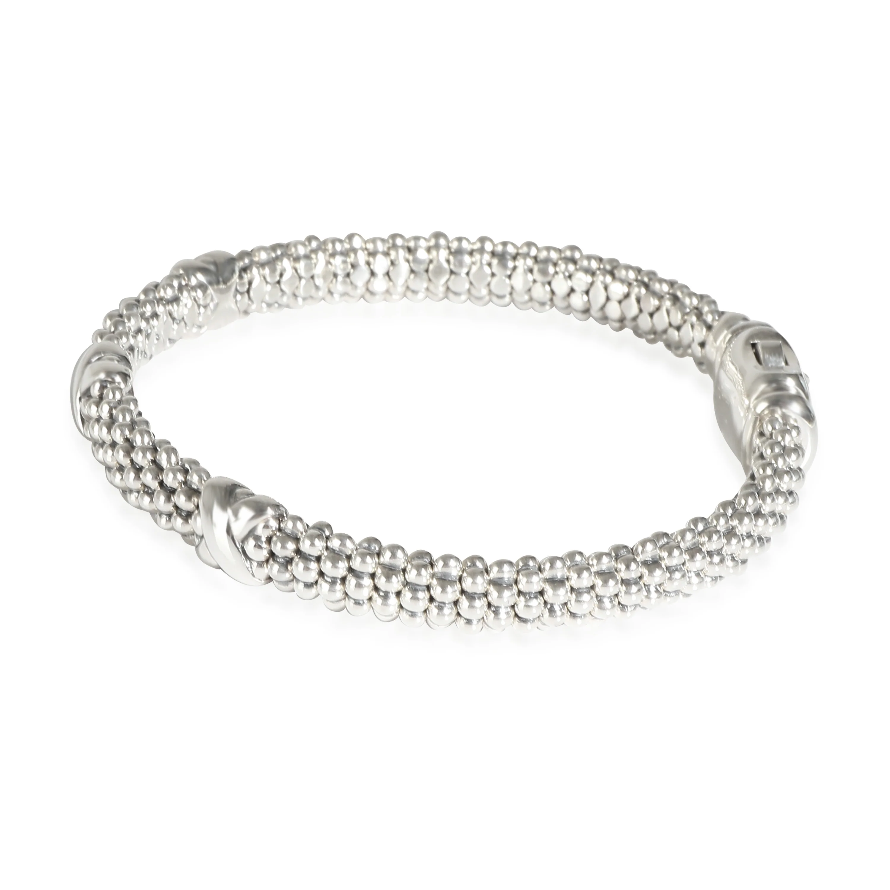 Caviar 3 X Station Bracelet in Sterling Silver - Image 2