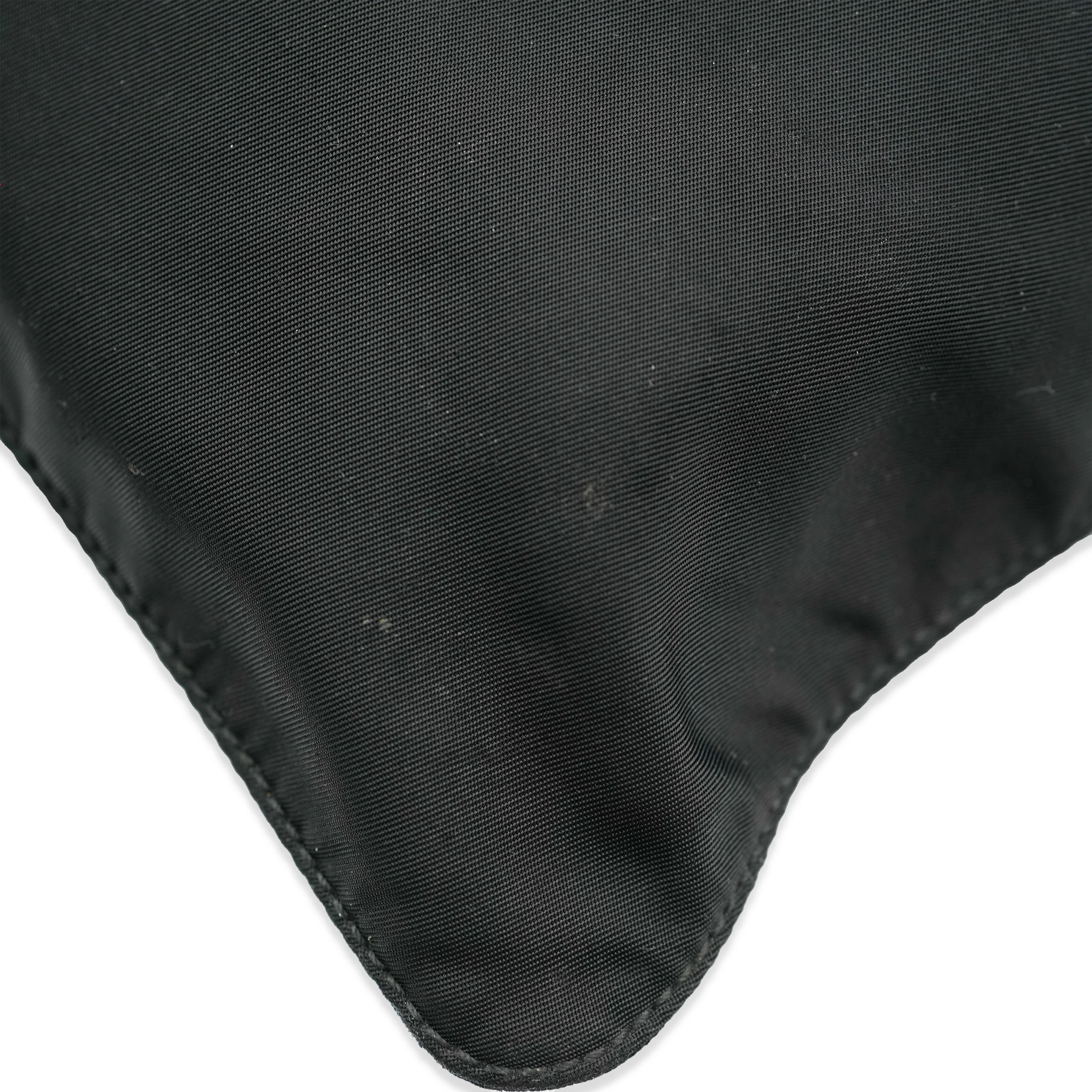 Black Nylon Front Pocket Logo Messenger - Image 5