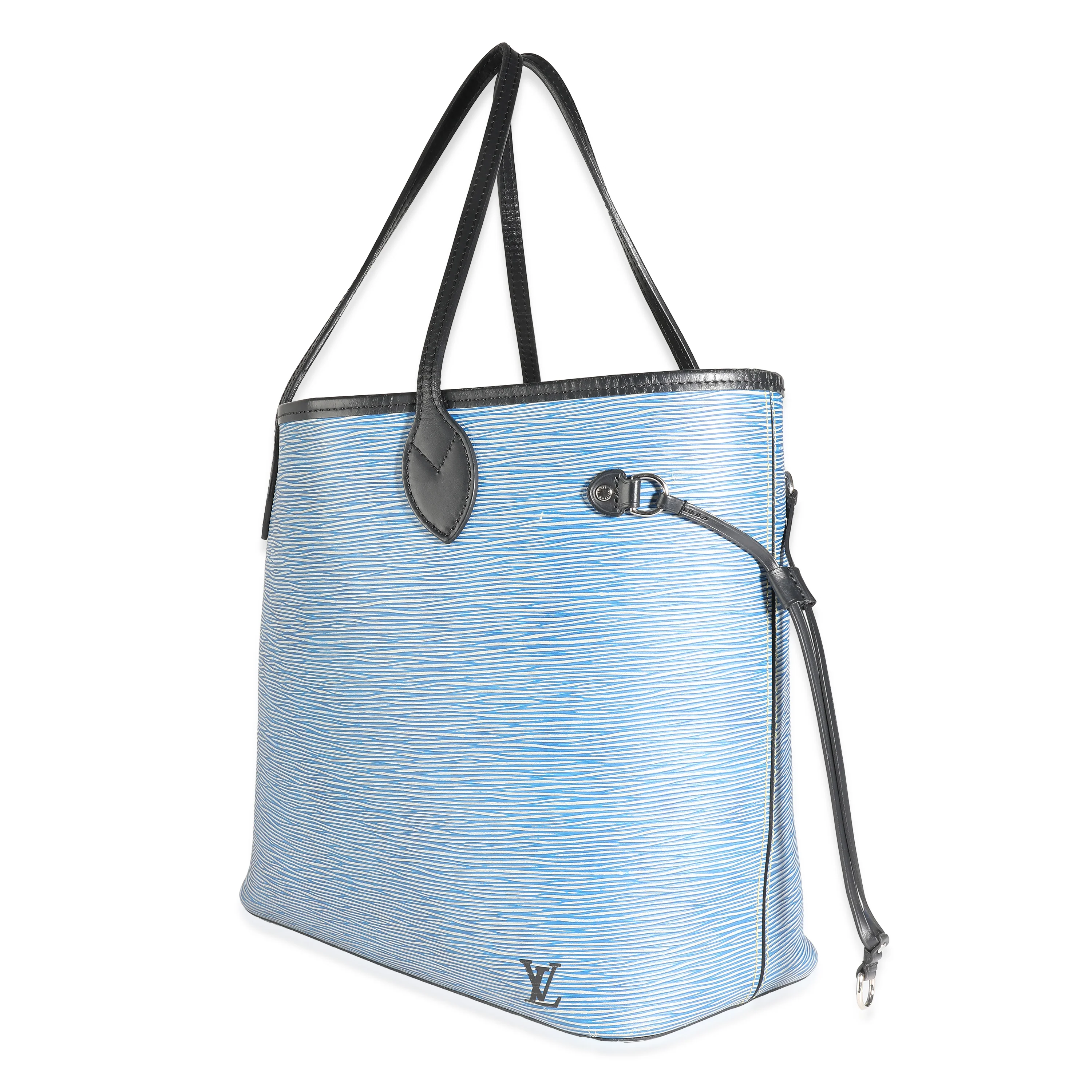 Louis Vuitton Blue Denim Epi Neverfull MM - Image 2