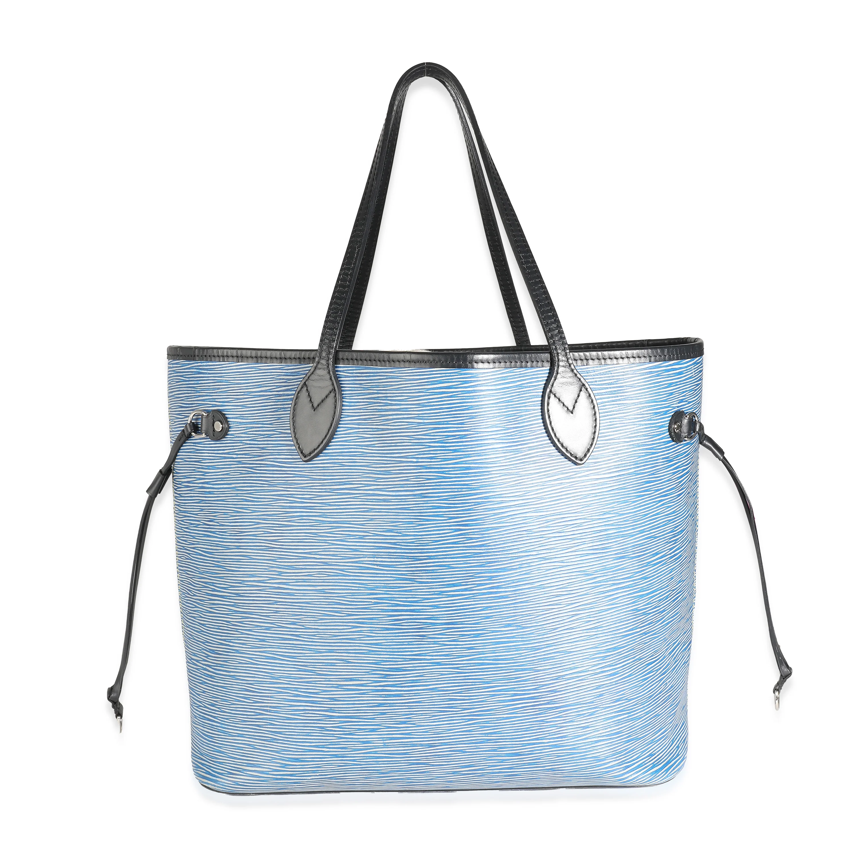 Louis Vuitton Blue Denim Epi Neverfull MM - Image 5
