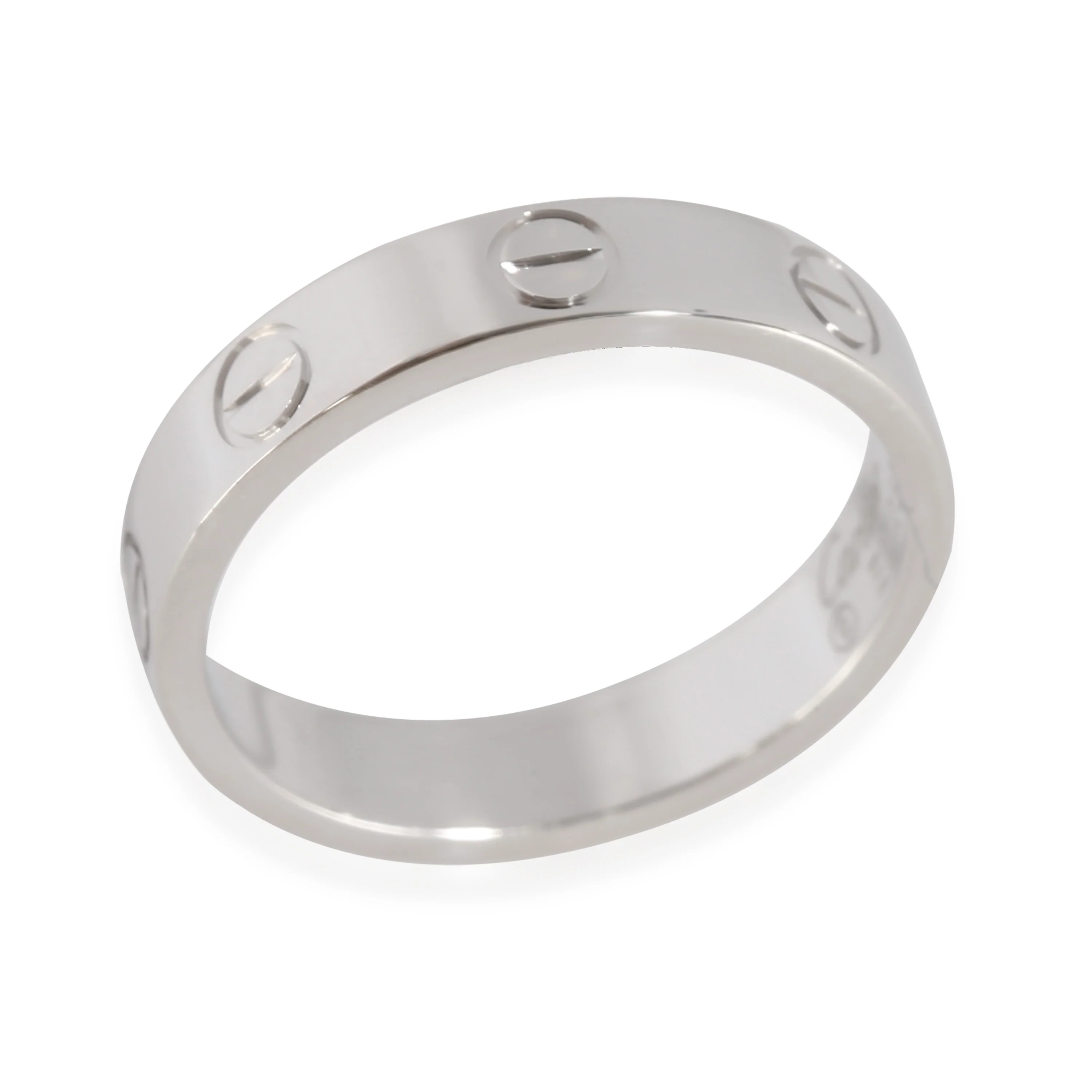 White Gold Small Model Love Ring - Image 6