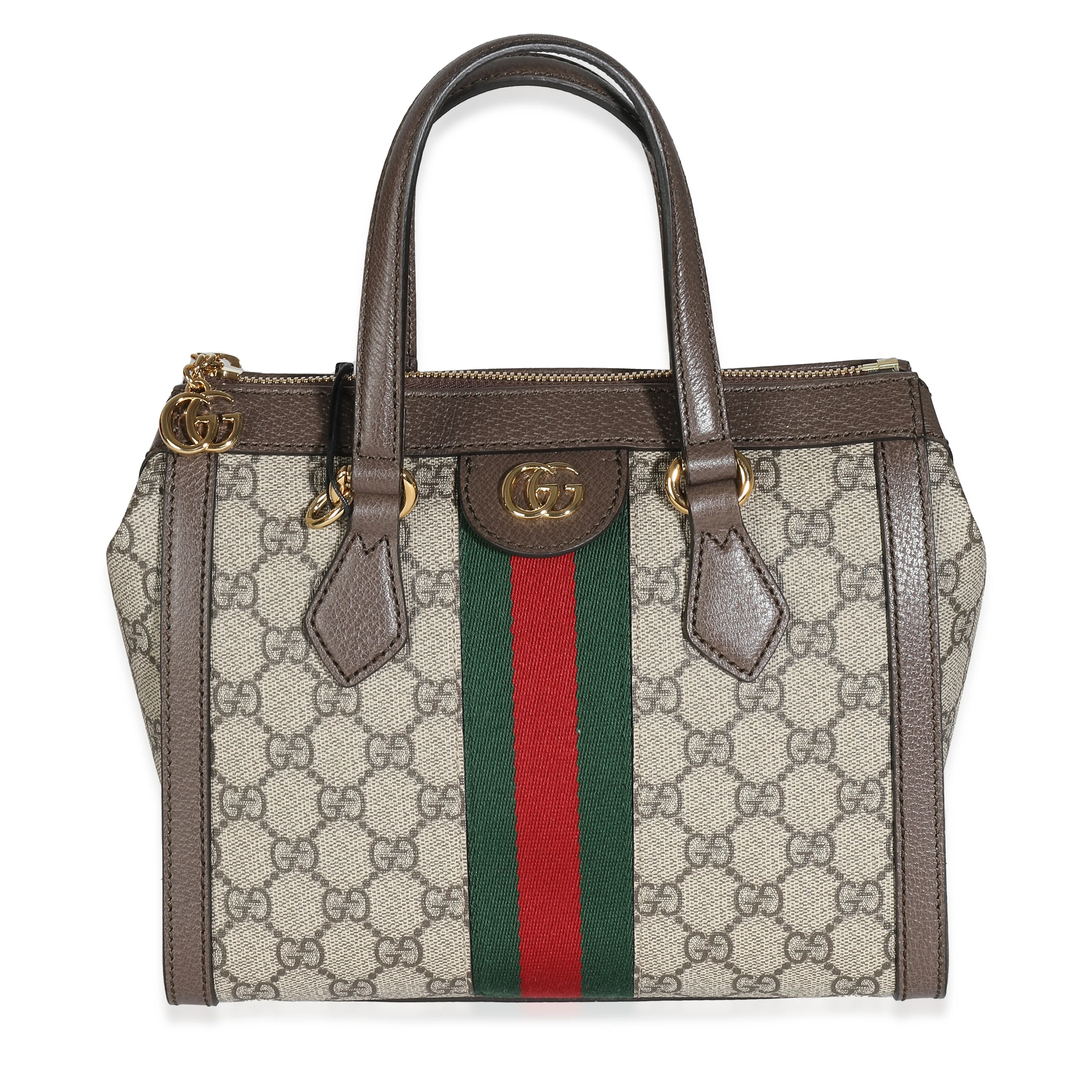 Beige GG Supreme Canvas Small Ophidia Tote - Image 3