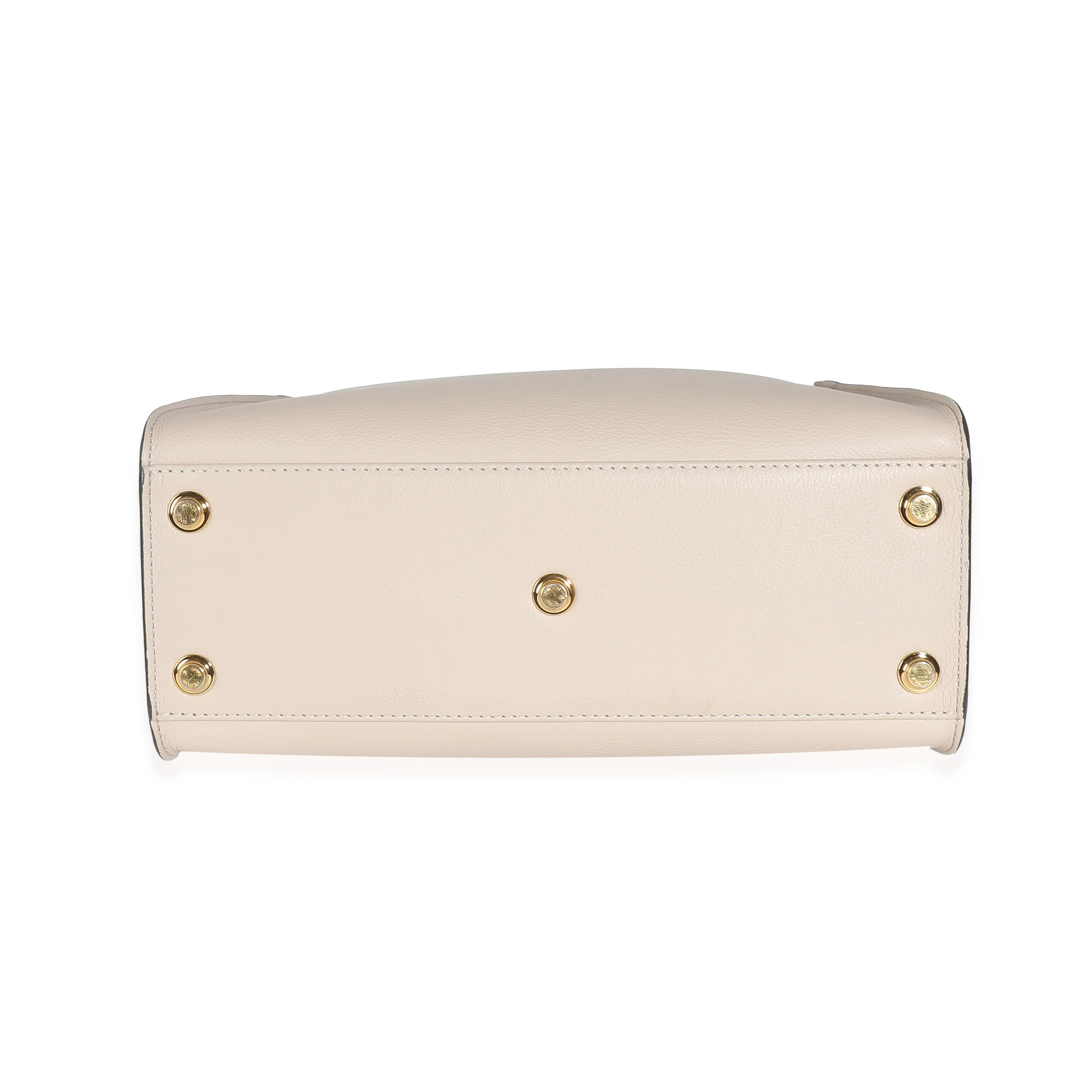 Greige Calfskin Monogram Canvas On My Side MM - Image 7