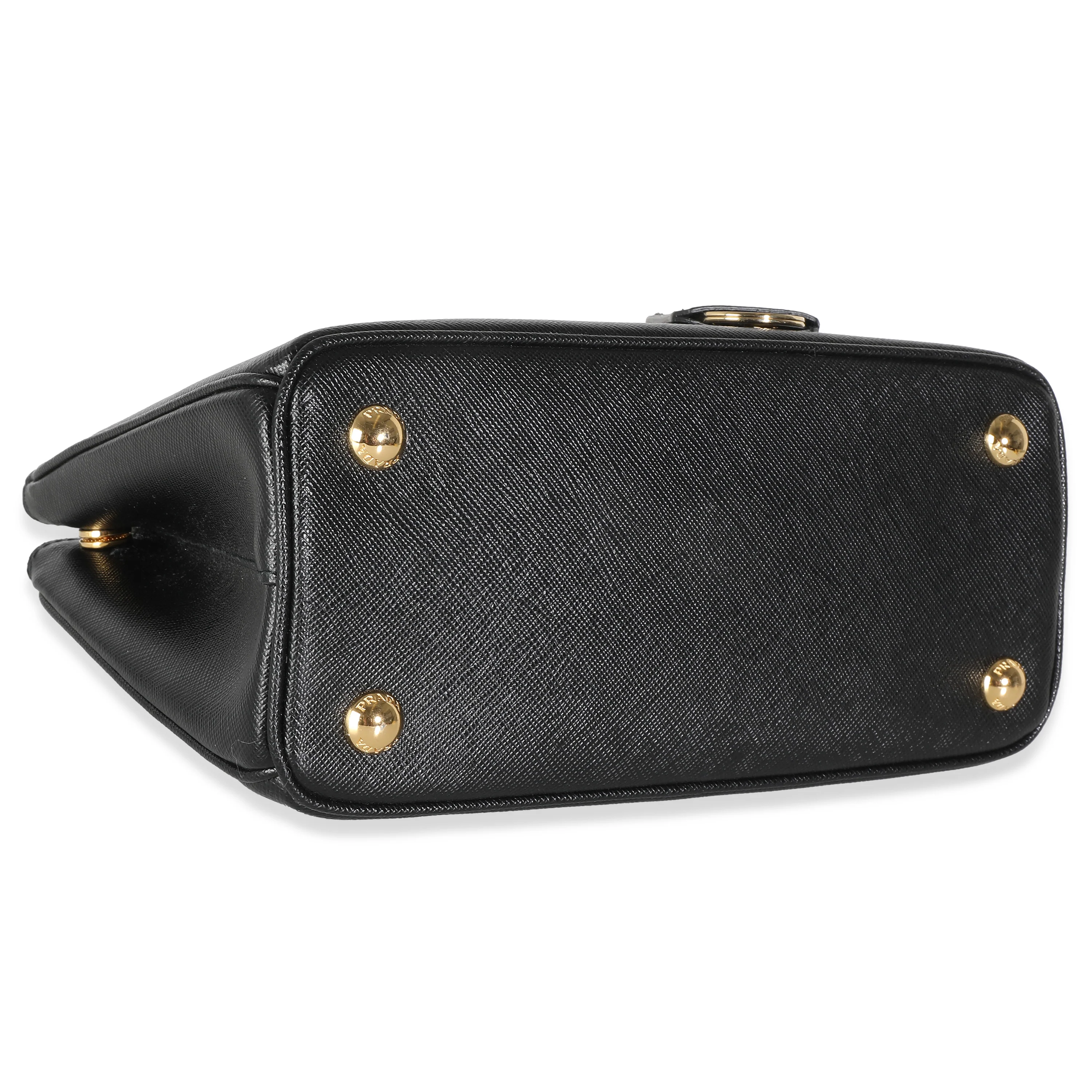 Black Saffiano Lux Mini Galleria Tote - Image 6