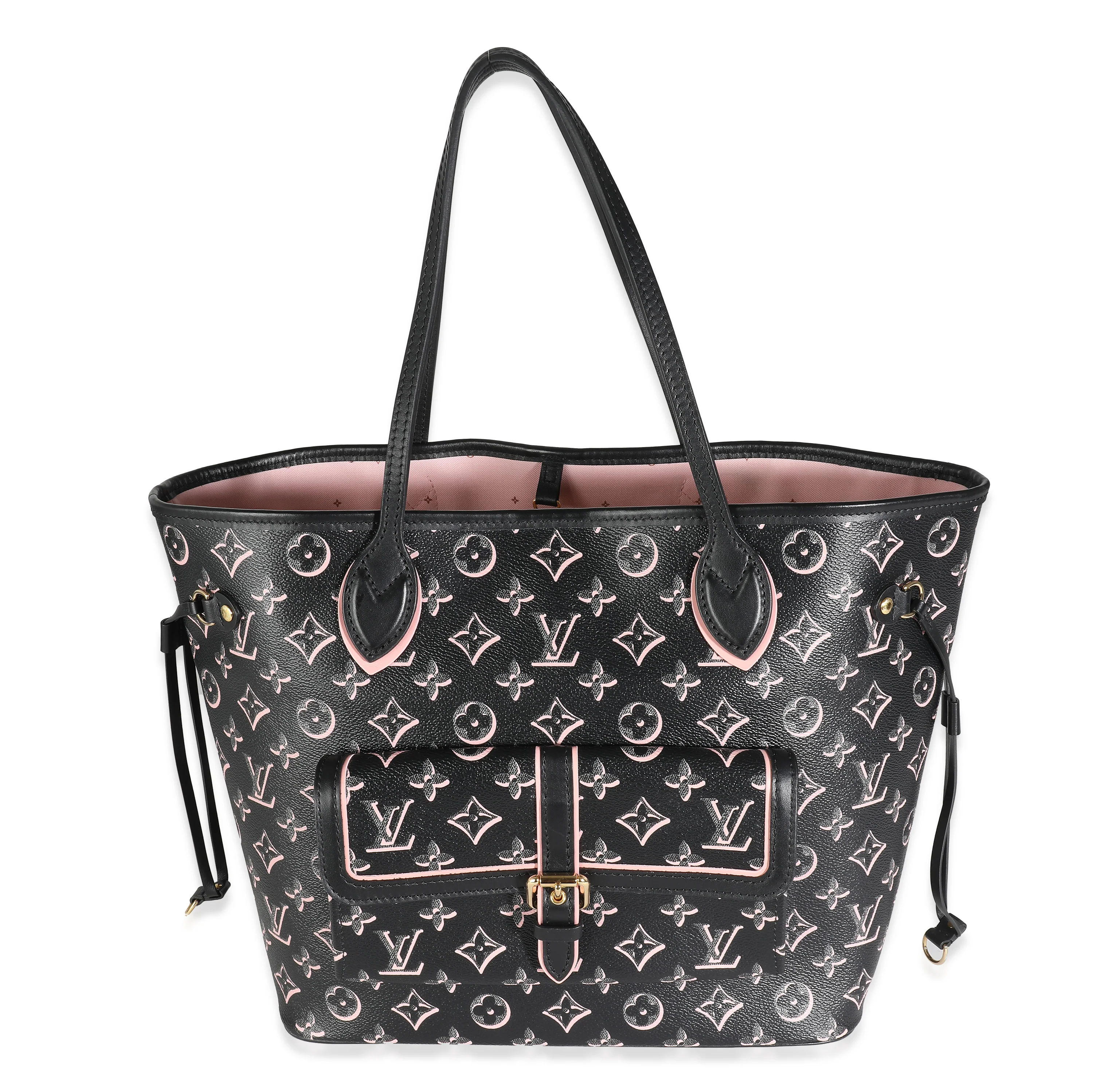 Black Pink Monogram Canvas Fall For You Neverfull MM