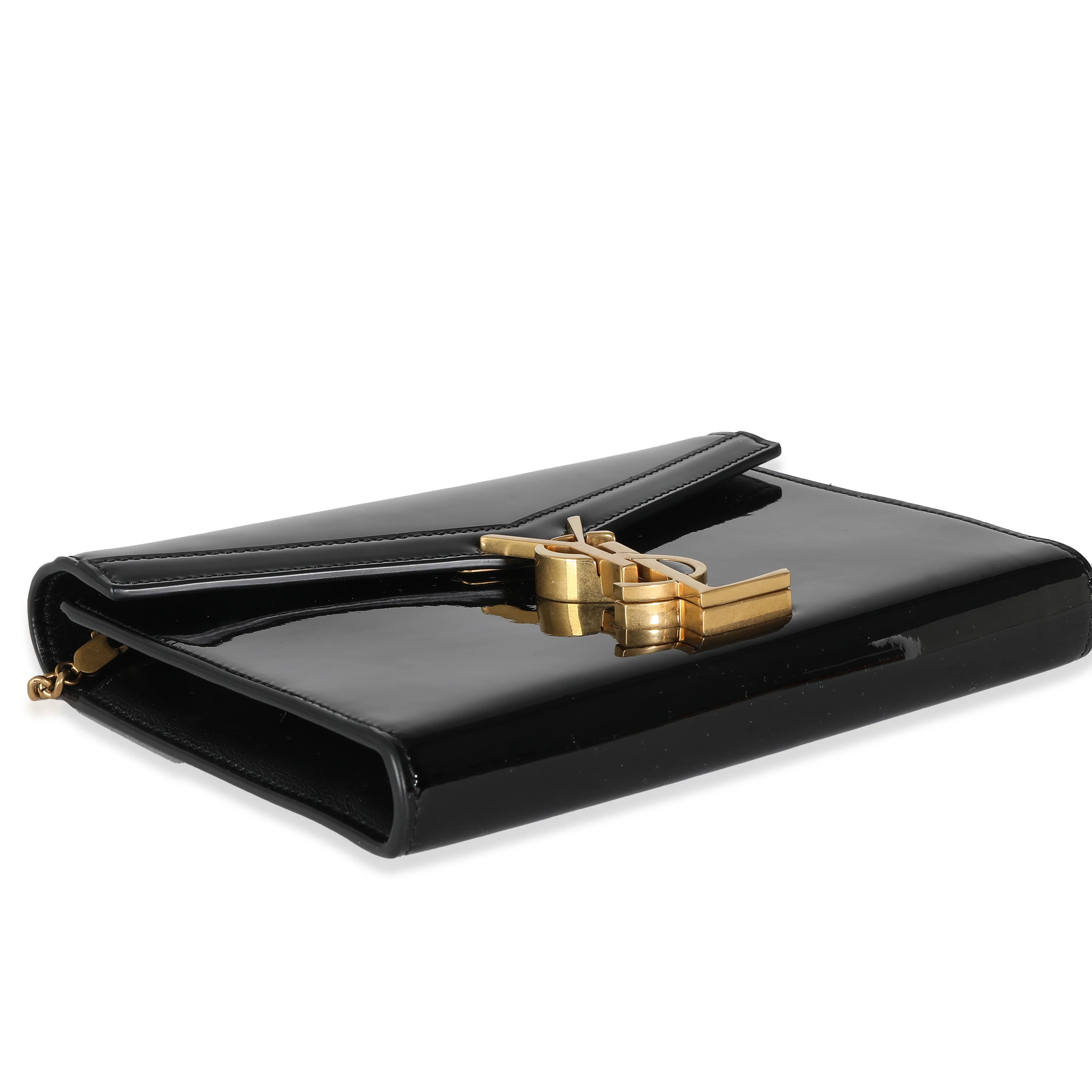 Black Patent Cassandre Chain Bag - Image 2