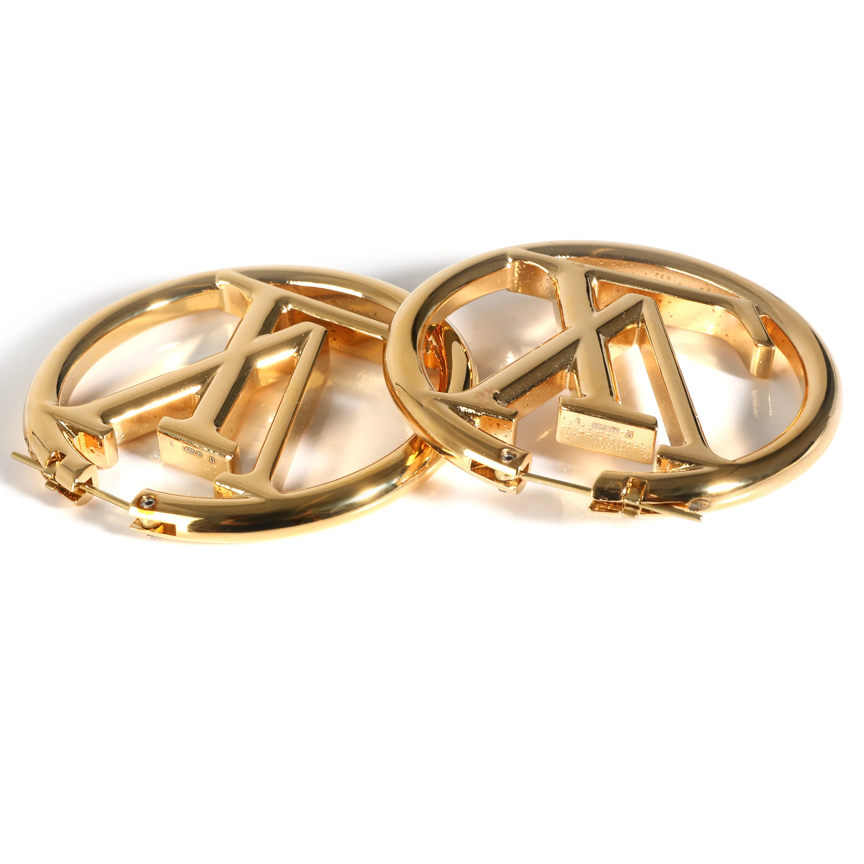 Louis Vuitton Louise Gold Hoop Earrings - Image 3